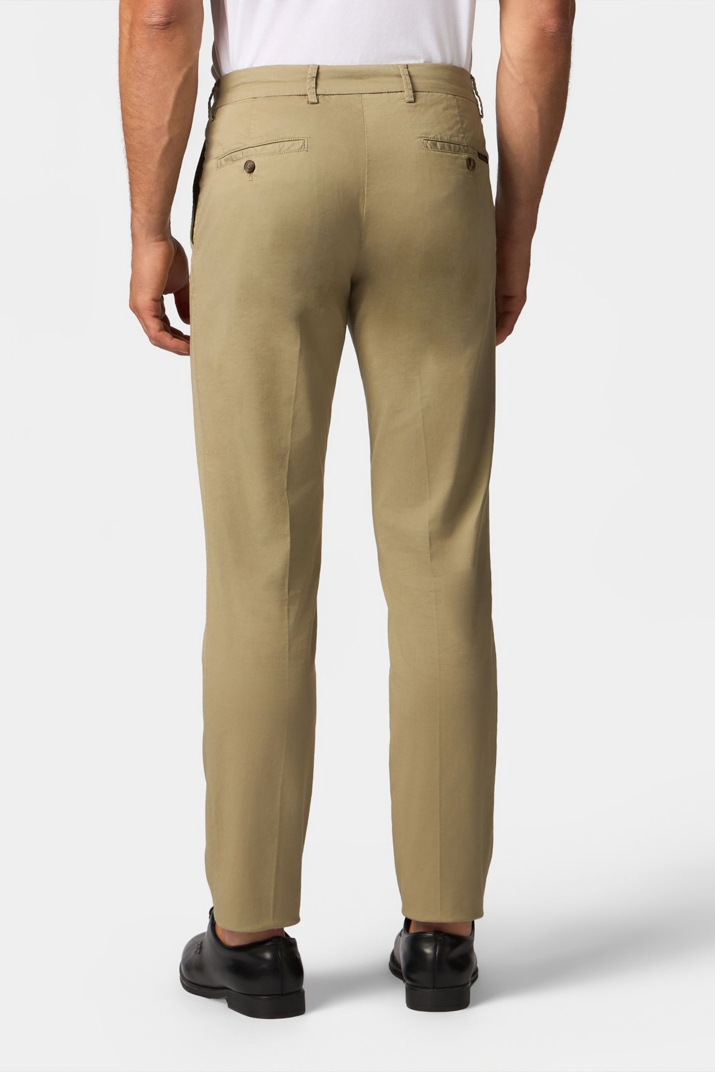 REGULAR FIT STRETCH COTTON GABARDINE CHINO KHAKI 3