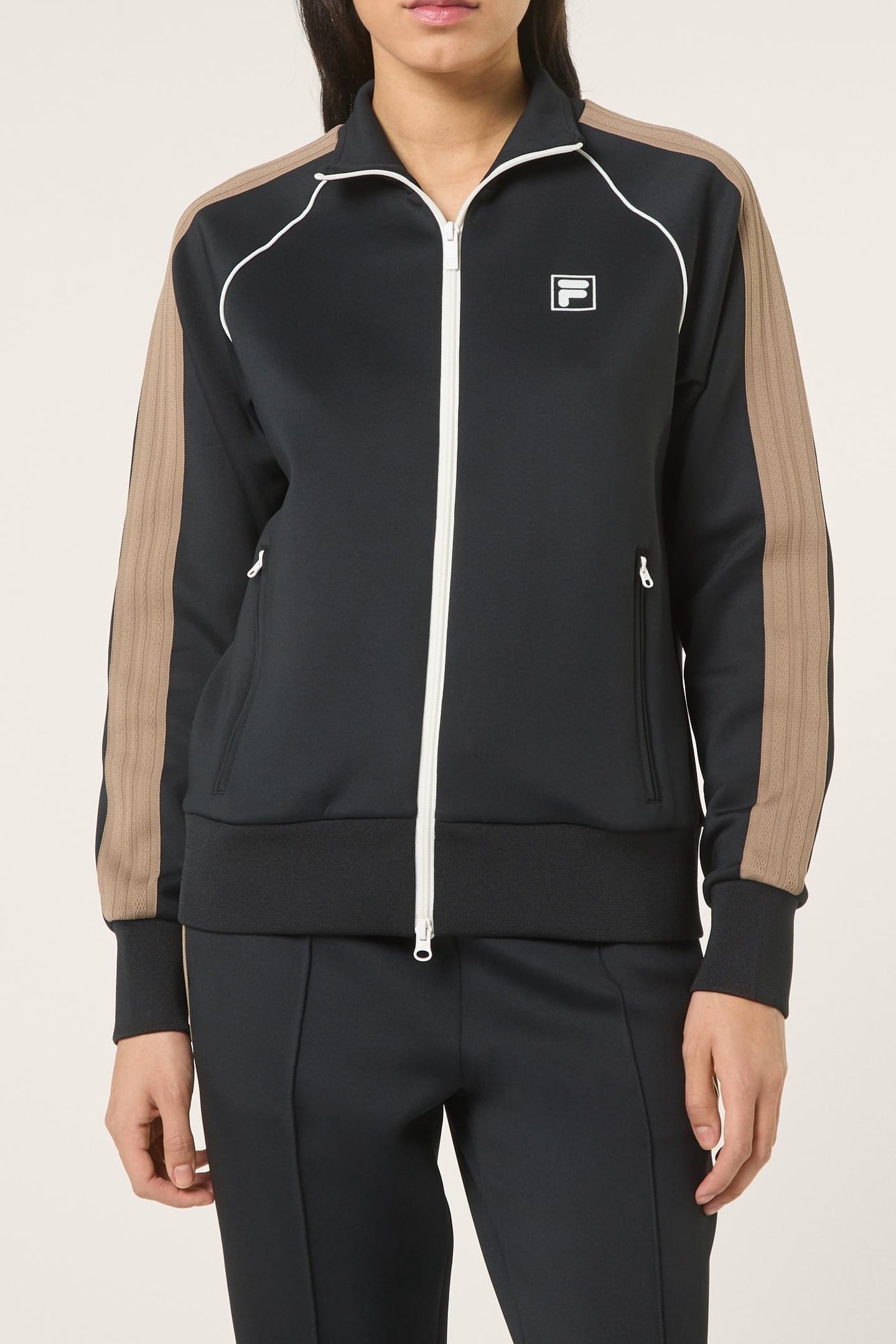 MARLIANO REGULAR TAPED TRACK JACKET BLACK 1