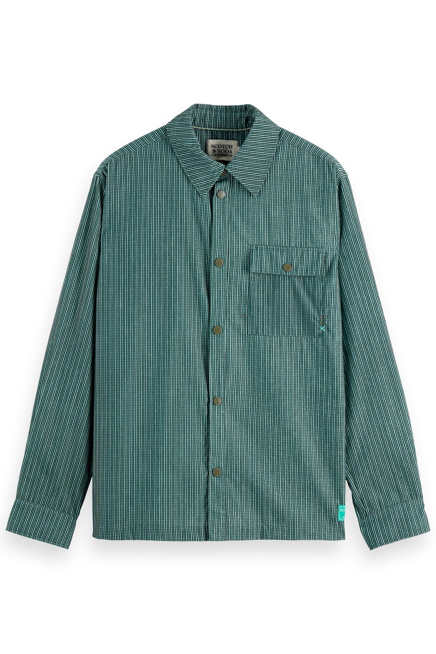 MICRO-CHECK STRUCTURED SHIRT AGATE GREEN MICRO CHECK 4