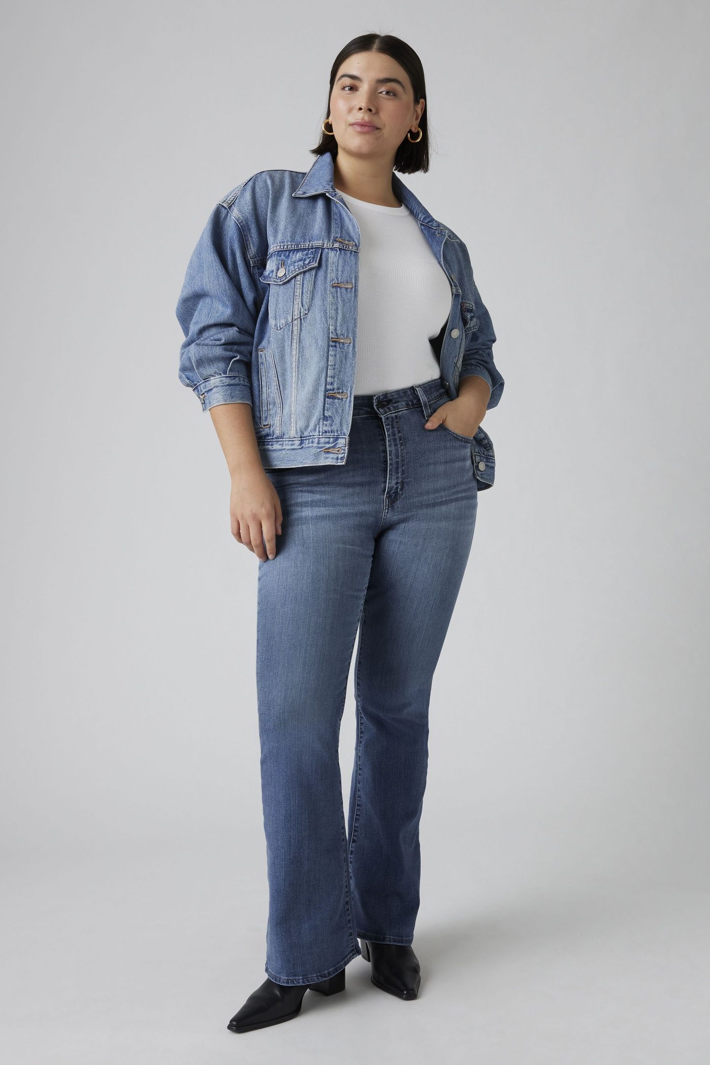 726 HIGH RISE FLARE JEANS 1