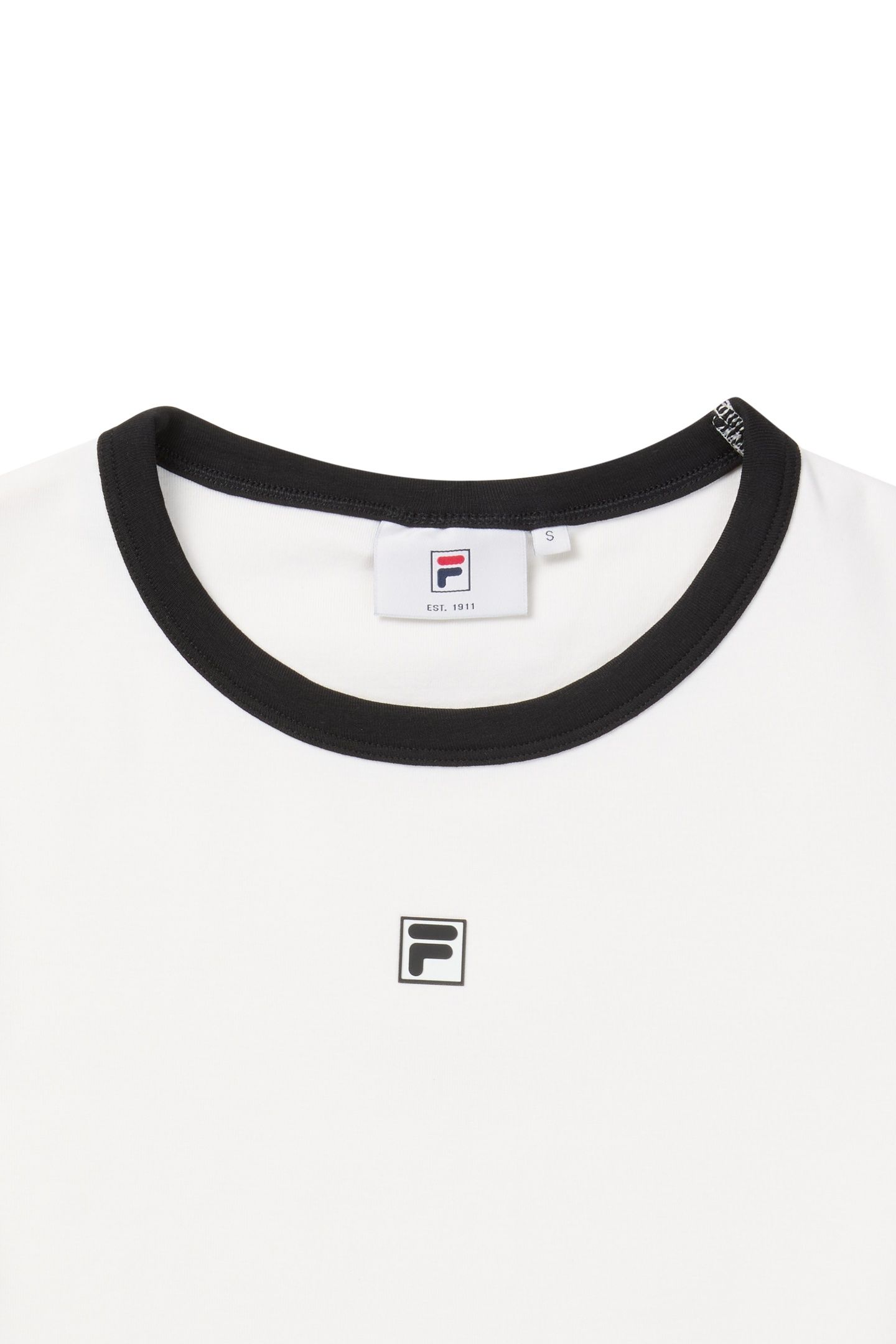 MONTEBENI SLIM LOGO RIB T-SHIRT EGRET 6