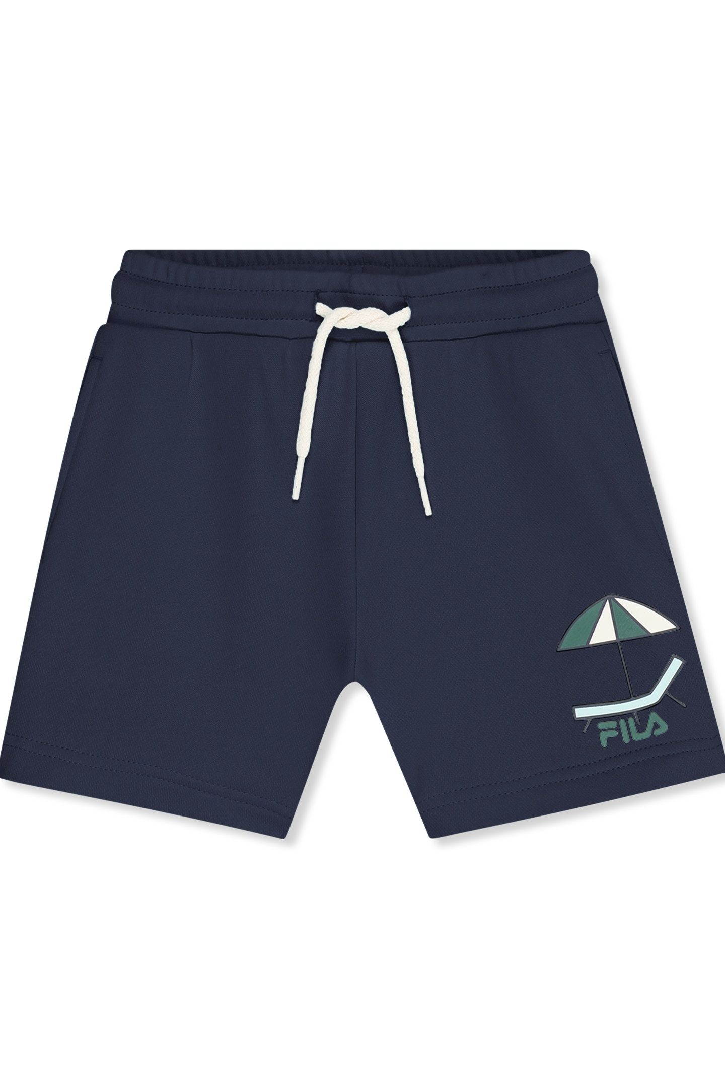 CRESPINA REGULAR GRAPHIC SWEAT SHORTS BLACK IRIS 1