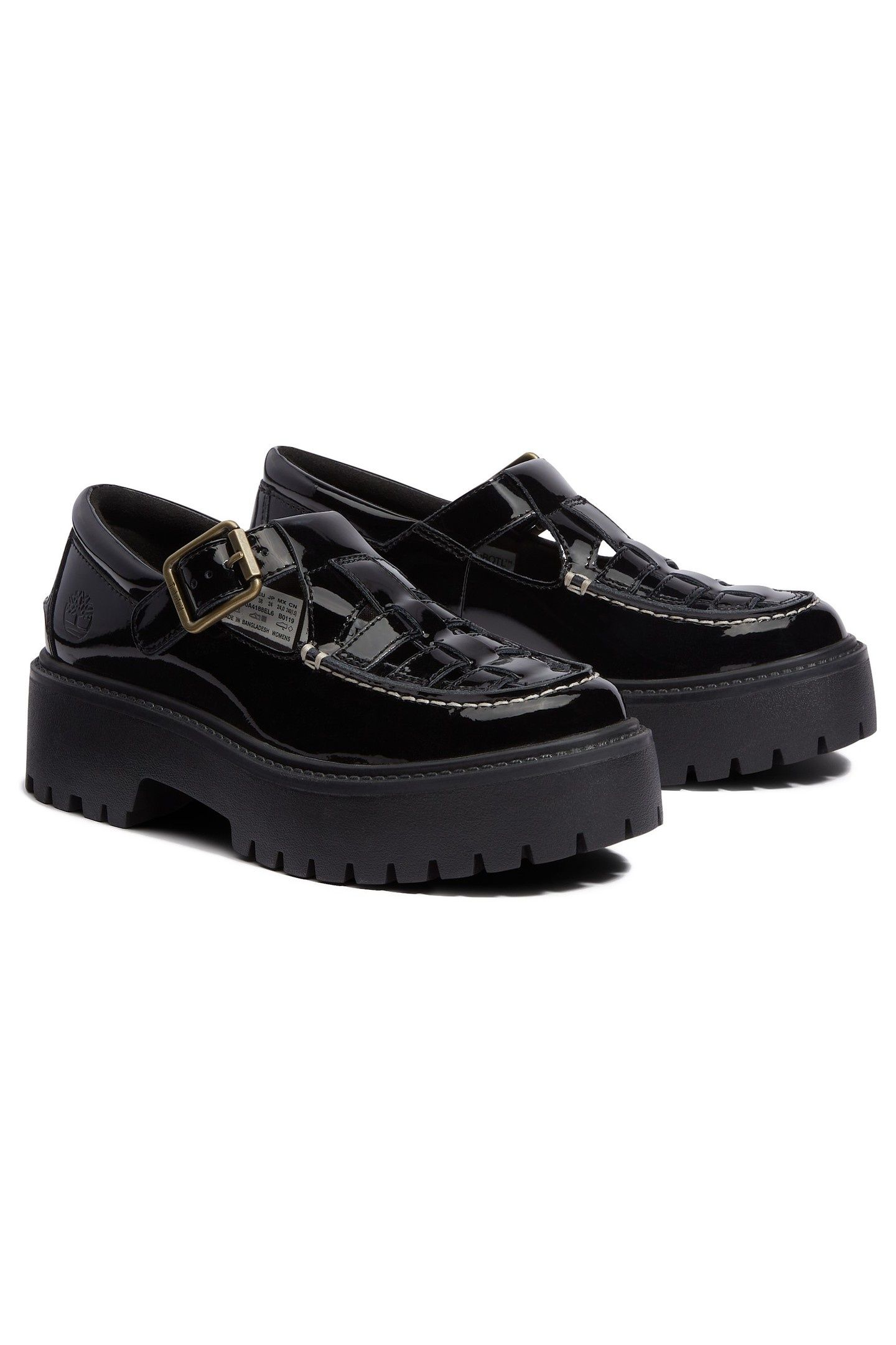 STONE STREET BUCKLE SHOE BLACK PATENT LEATHER 4