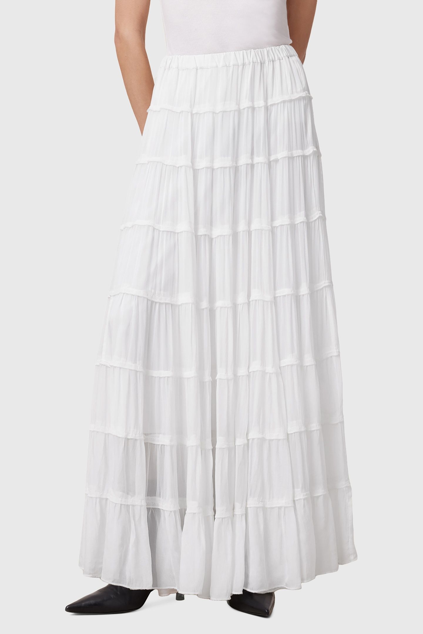 EVA MAXI SKIRT CHALK WHITE 3