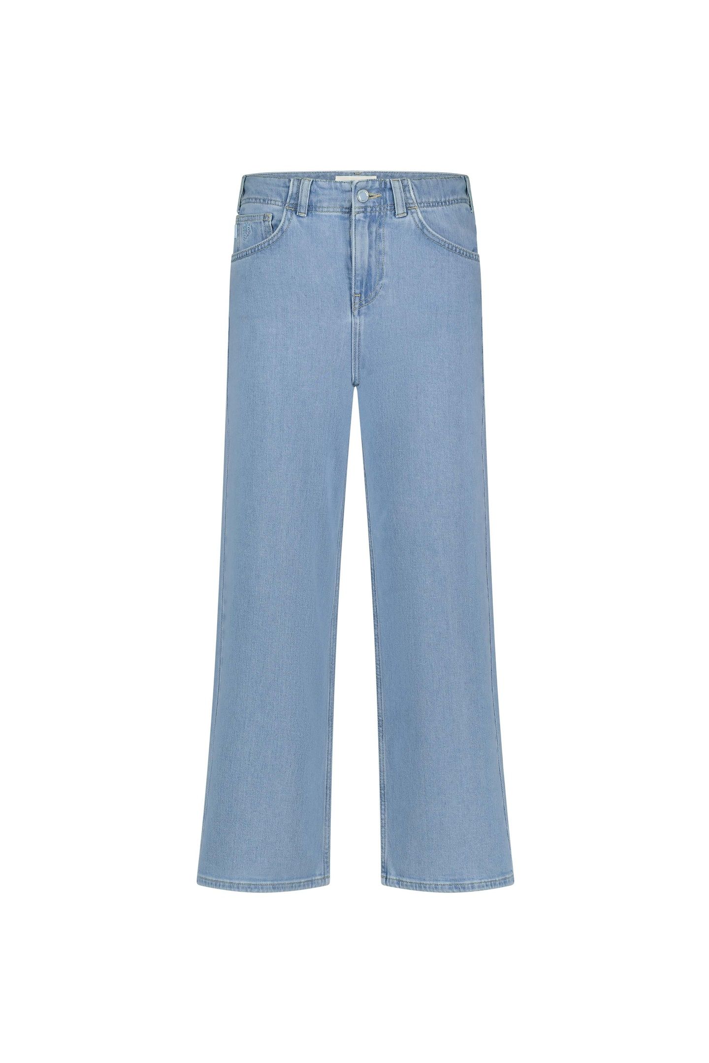 HAYLEY WIDE LEG CROPPED JEANS MID BLUE 3