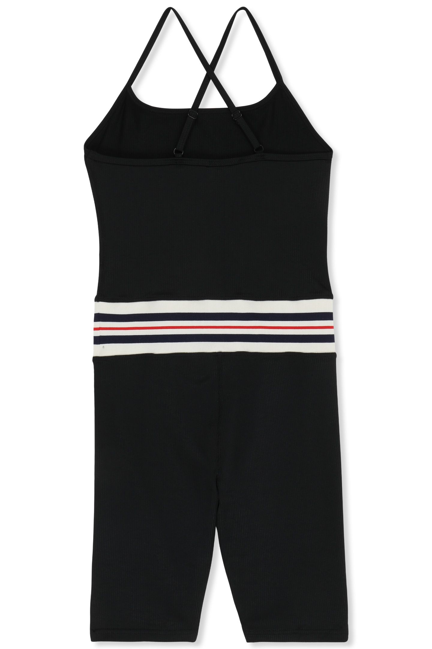 BIENTINA SHORT HERITAGE TAPE ACTIVE JUMPSUIT BLACK 6