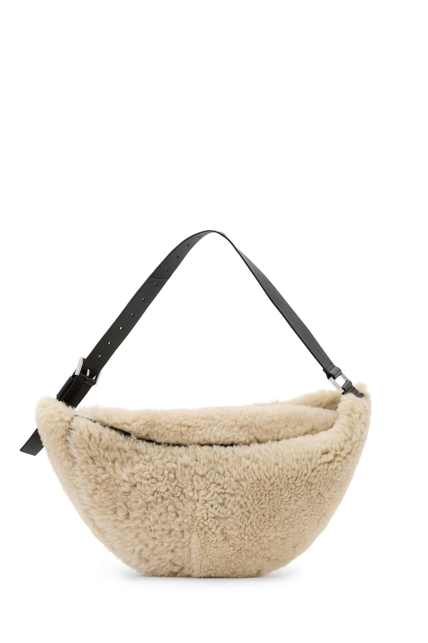 LUNA SHEARLING SHLDR NATURAL/BLACK 6