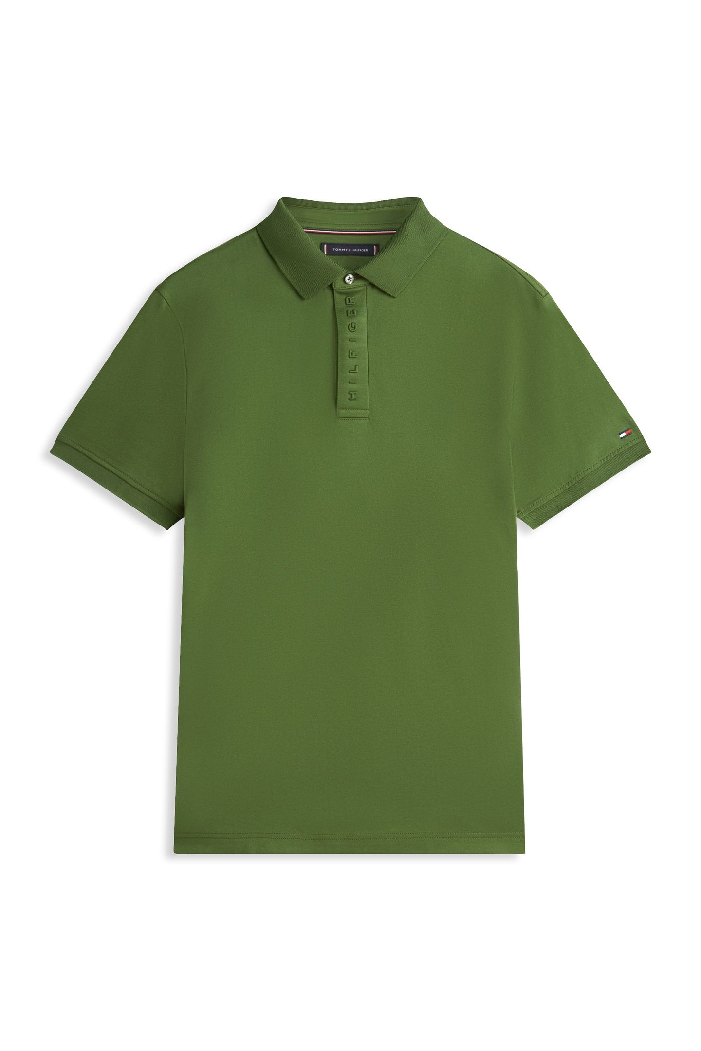 HIDDEN PLACKET DETAIL POLO MOUNTAIN PINE 4