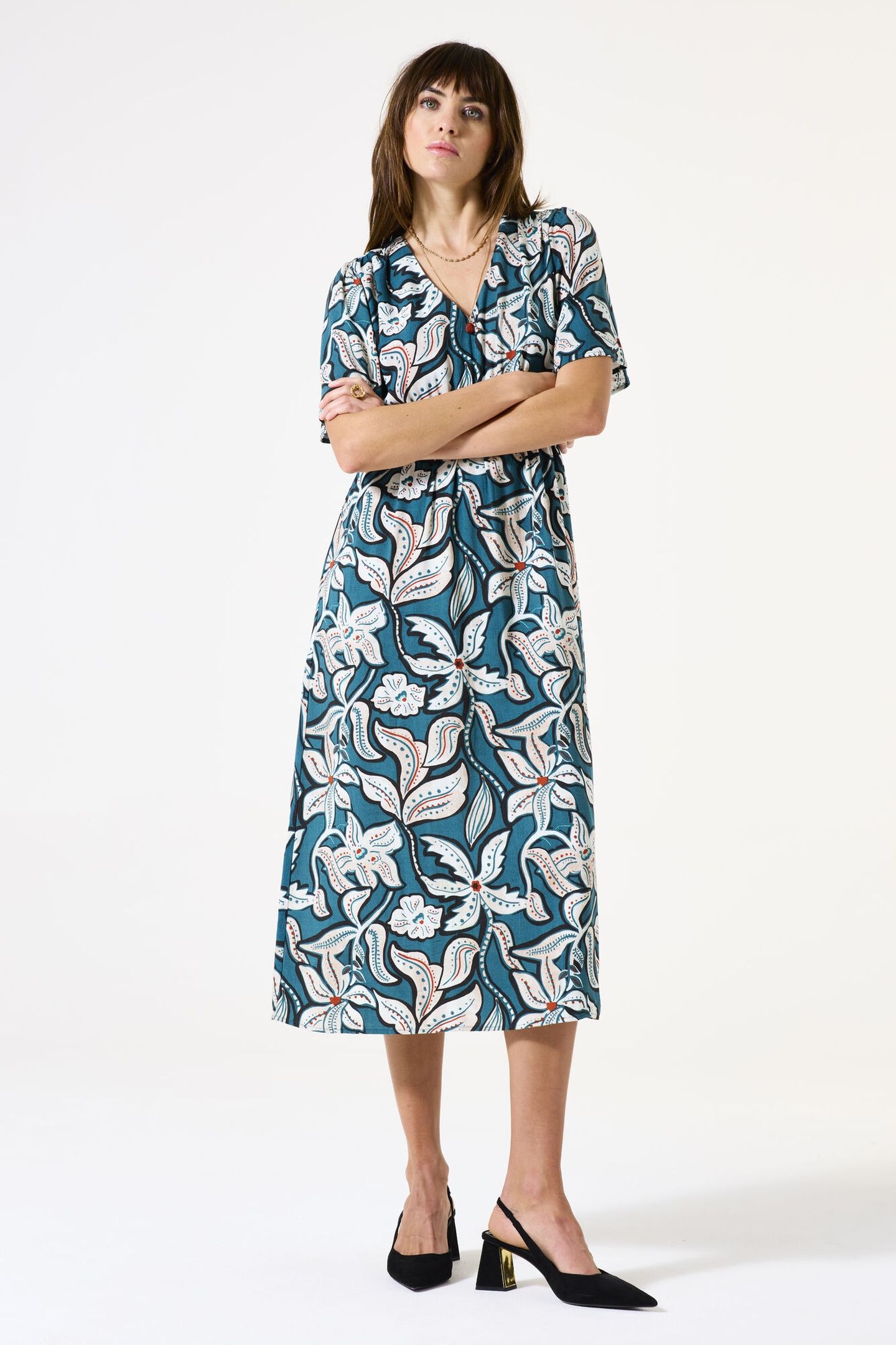 LADIES DRESS BLUE LAGOON 1