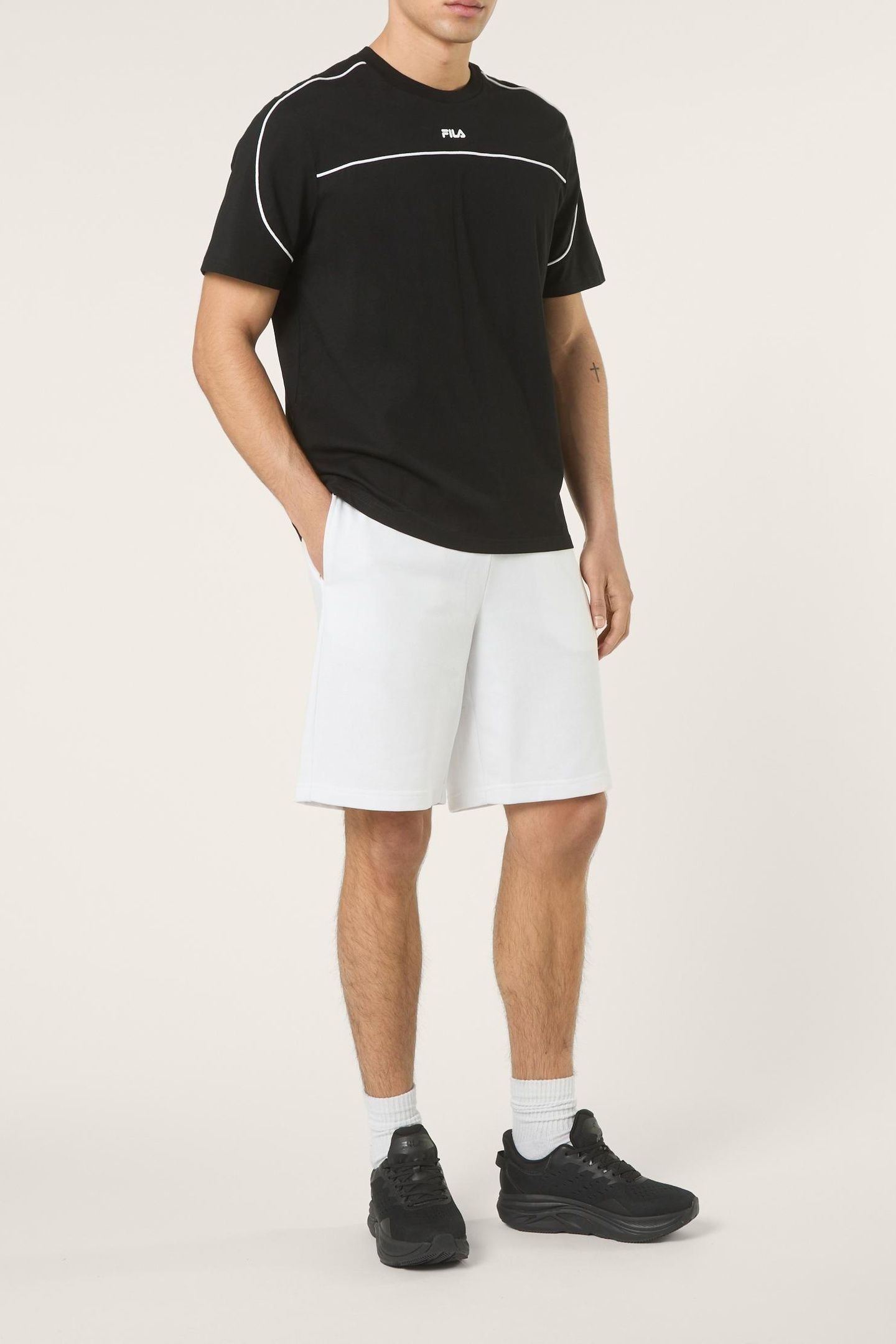 LUSCIANO SWEAT SHORTS BRIGHT WHITE 2