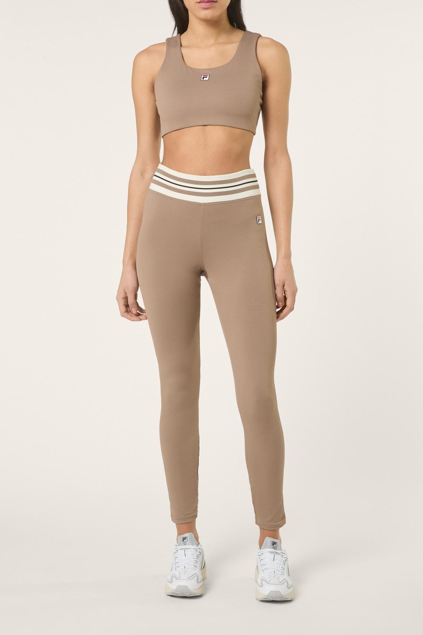 BIENTINA HERITAGE TAPE ACTIVE BRA TOP PINE BARK 2