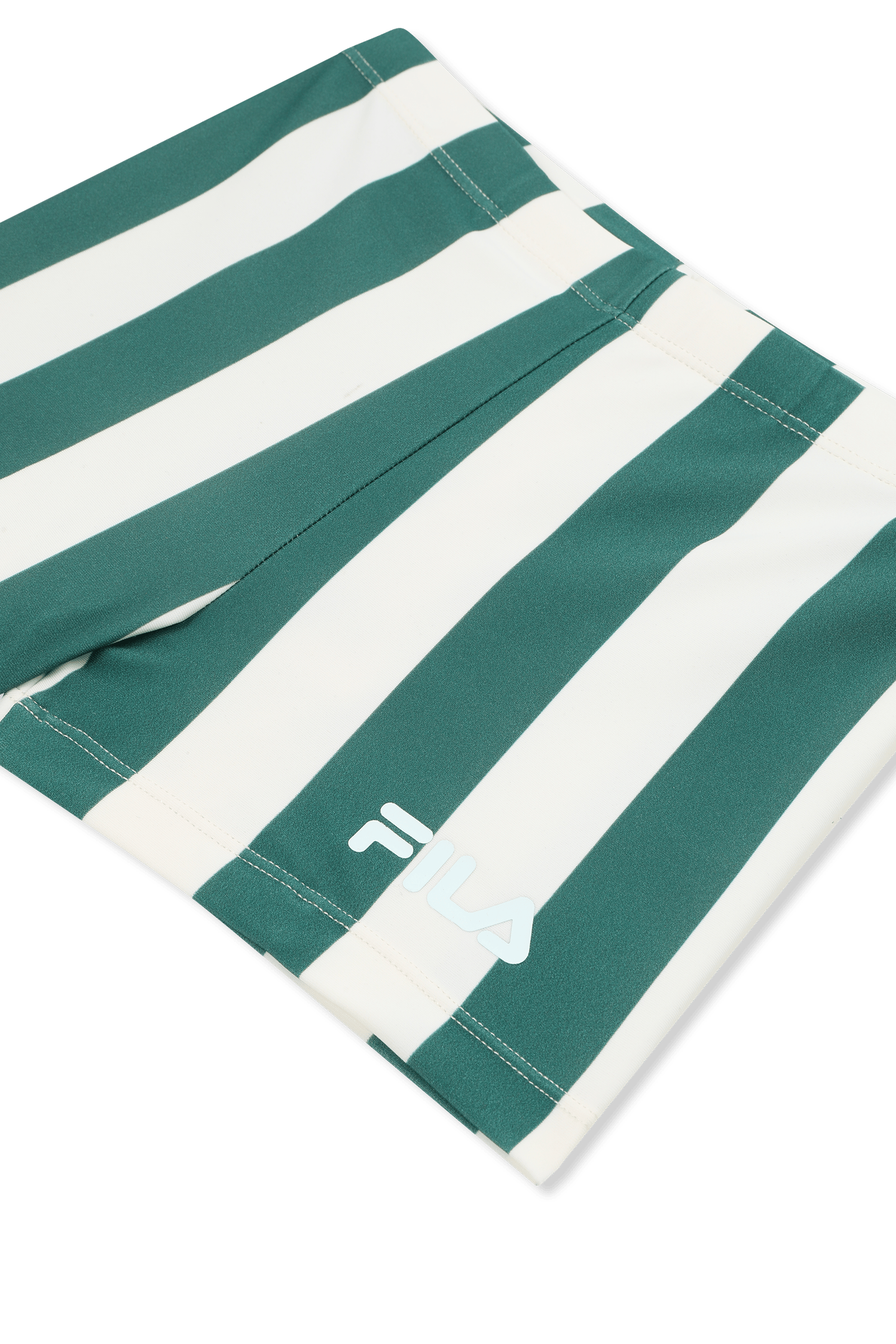 CEVOLI AOP STRIPED SWIM SHORTS EGRET/ POSY GREEN BLOCK STRIP 3