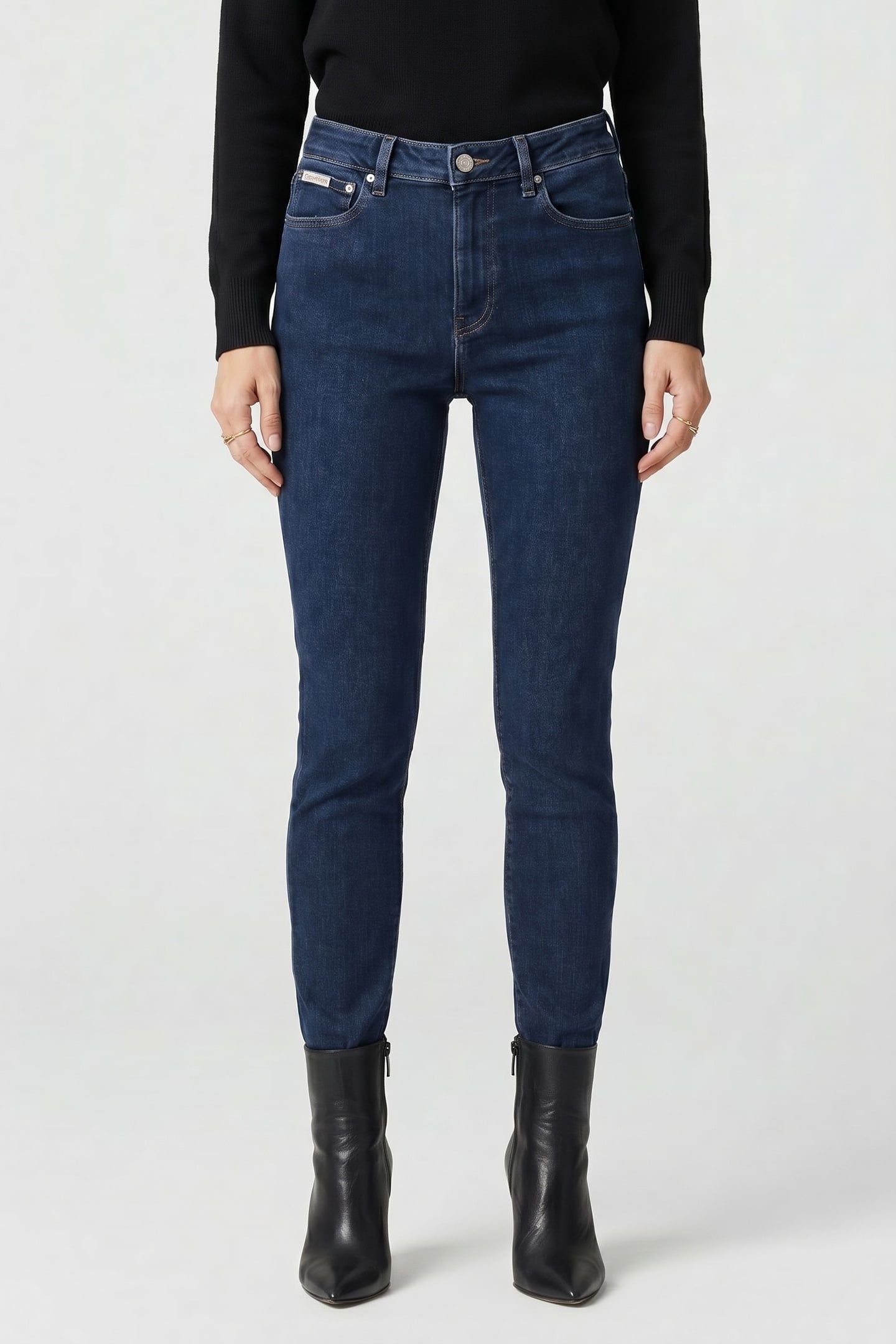 EU HIGH RISE SKINNY JEANS WINTER STORM 1