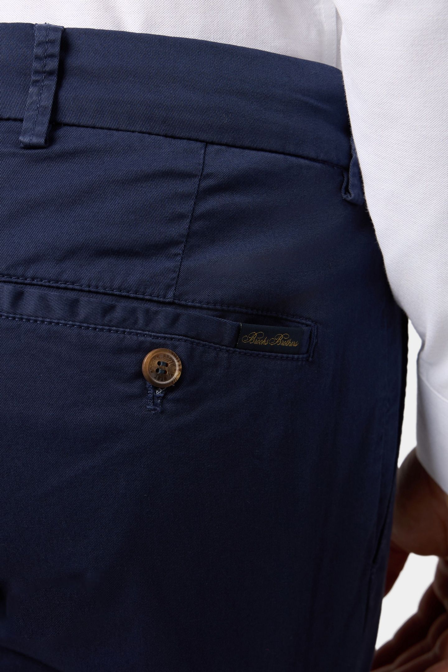 REGULAR FIT STRETCH COTTON GABARDINE CHINO BLUE 5