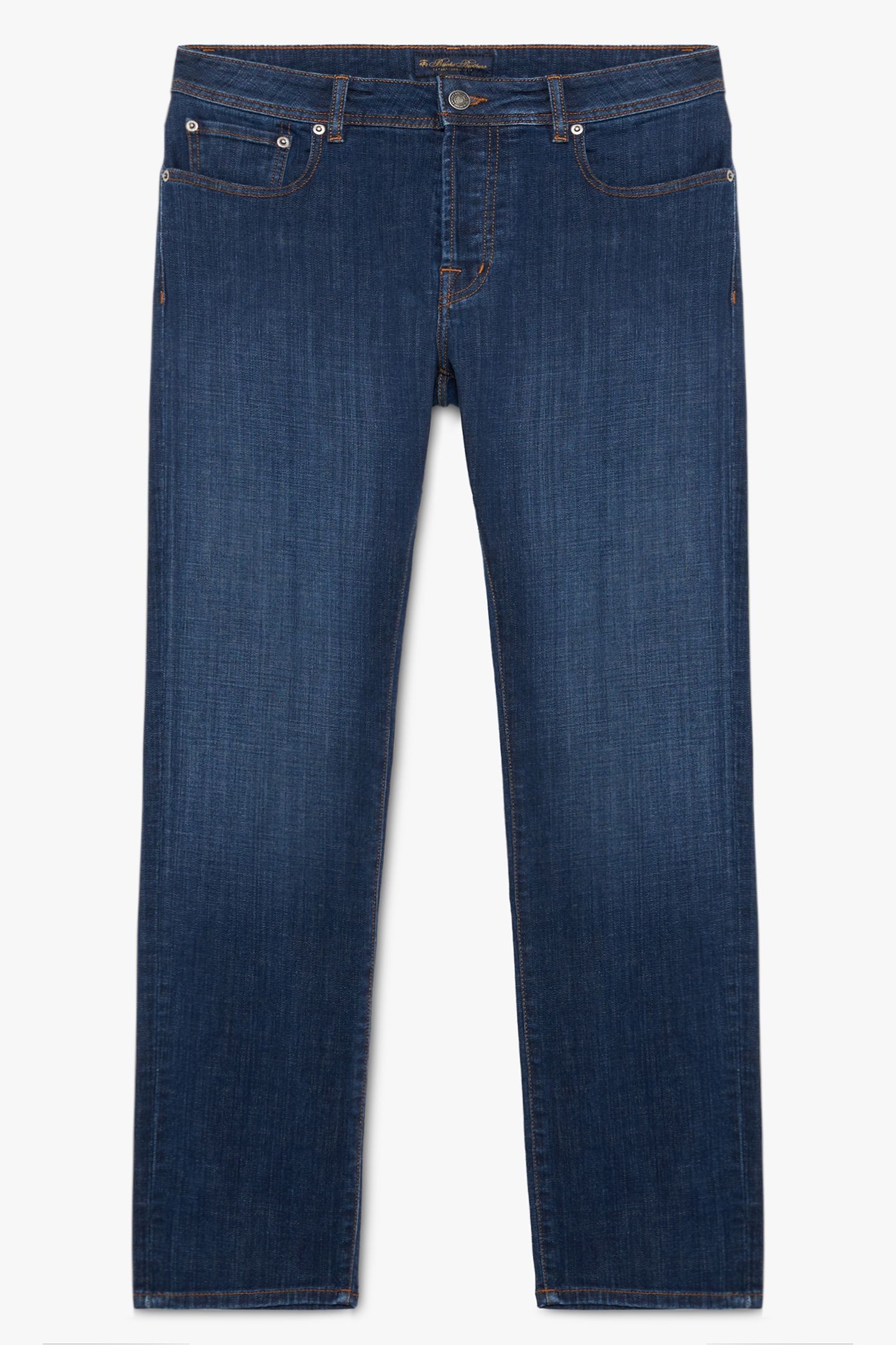 STRETCH COTTON DENIM JEANS BLUE 3