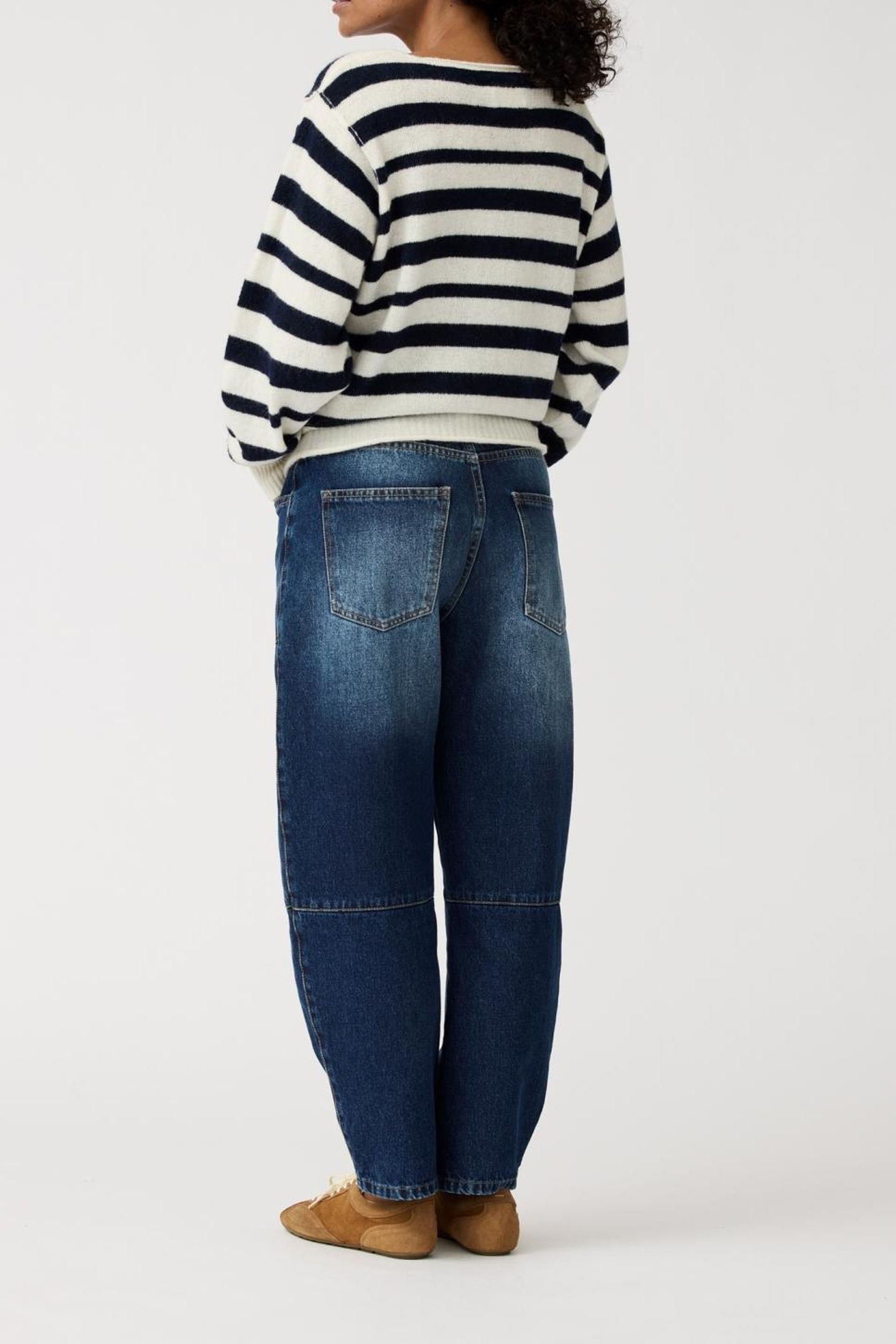 LUPIN PULLOVER ECRU/NAVY 3