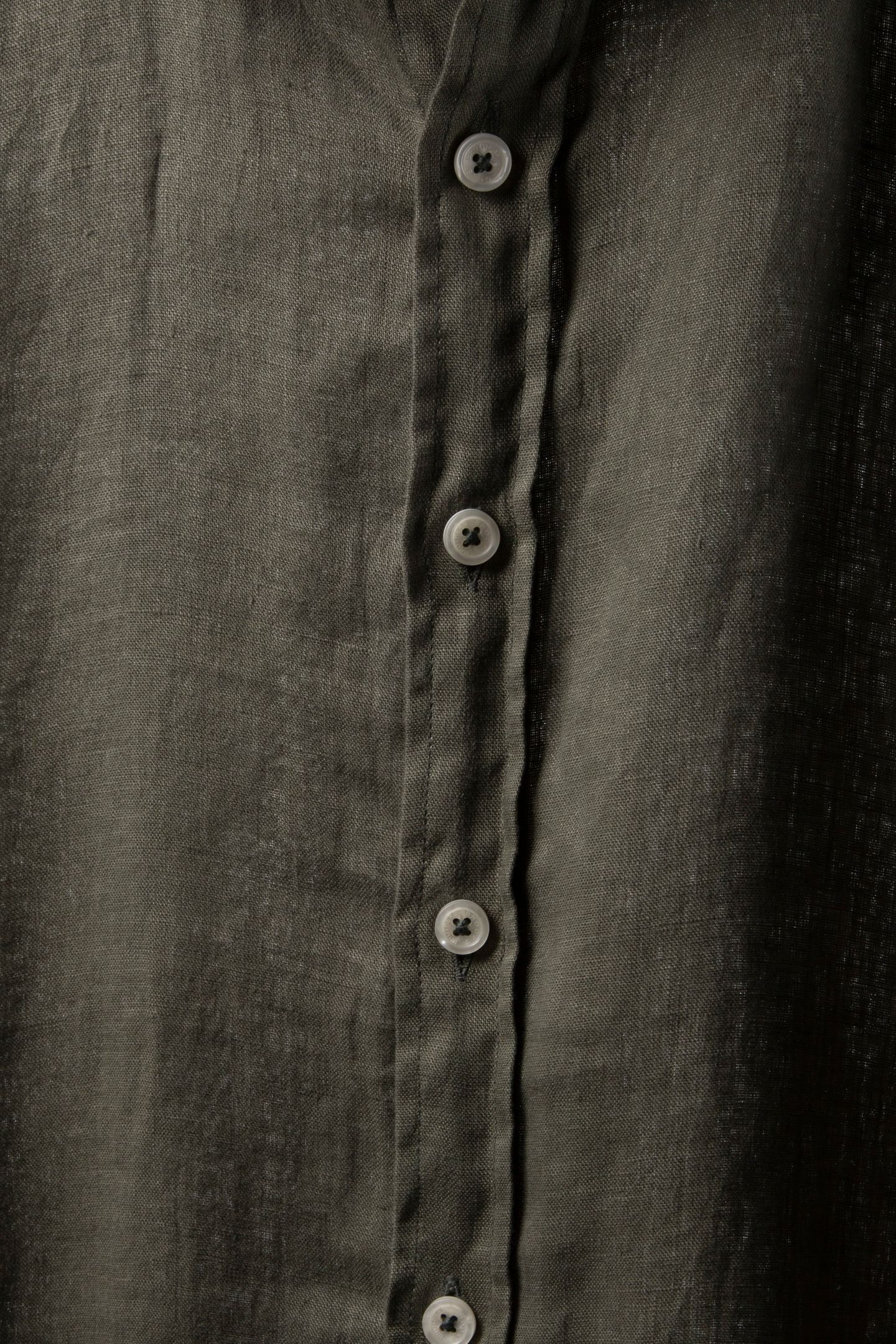 CLASSIC COLLAR SHIRT LINEN BROWN 6