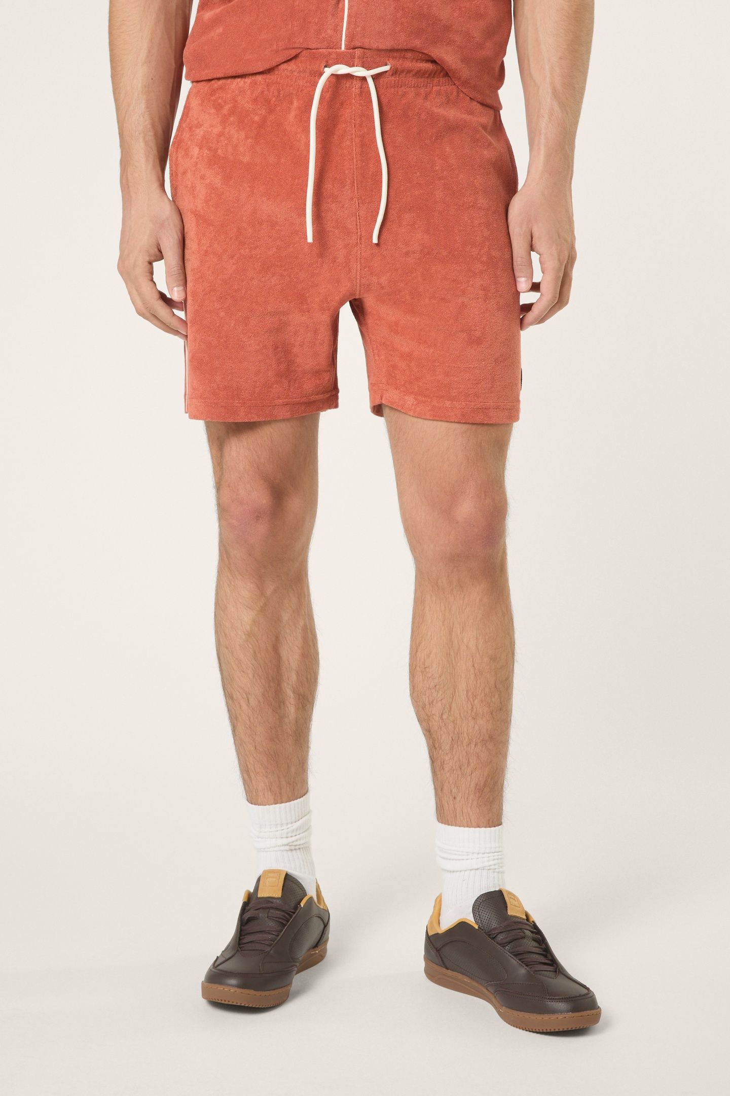 EMPOLI REGULAR TOWELLING SHORTS ETRUSCAN RED 1