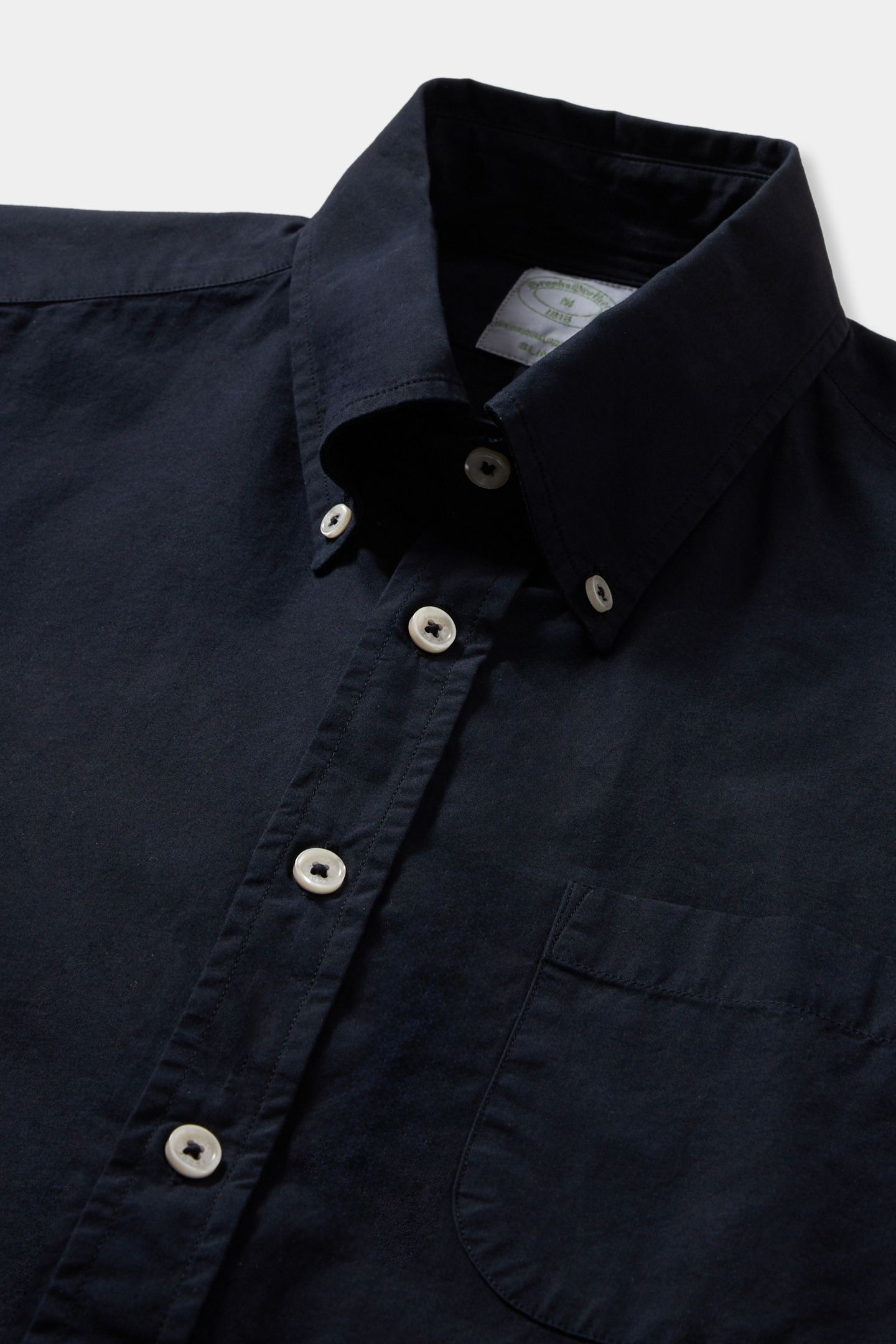 BUTTON-DOWN SHIRT W/POCKET COTTON NAVY 4