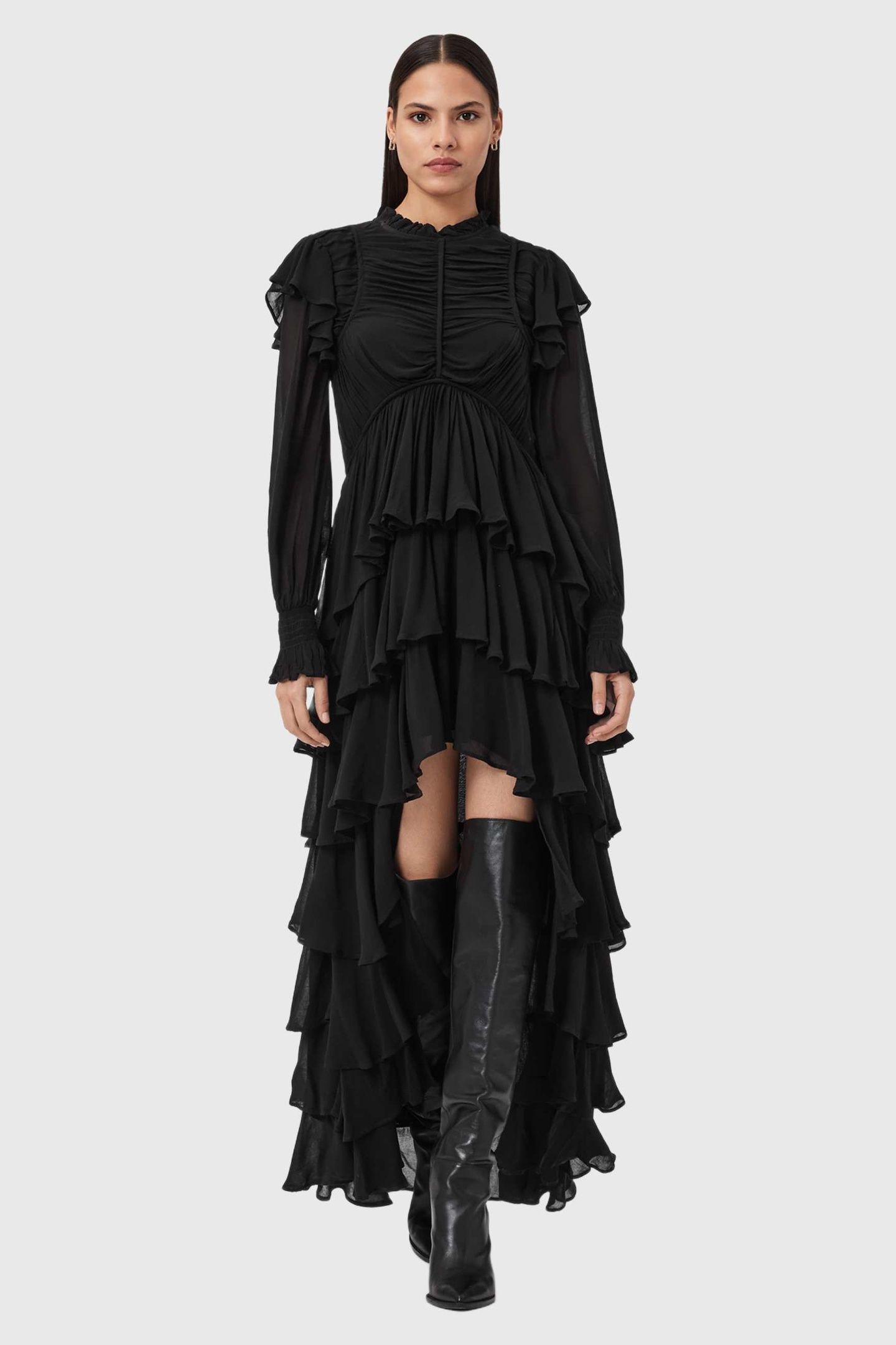 LEILA LS DRESS BLACK 4