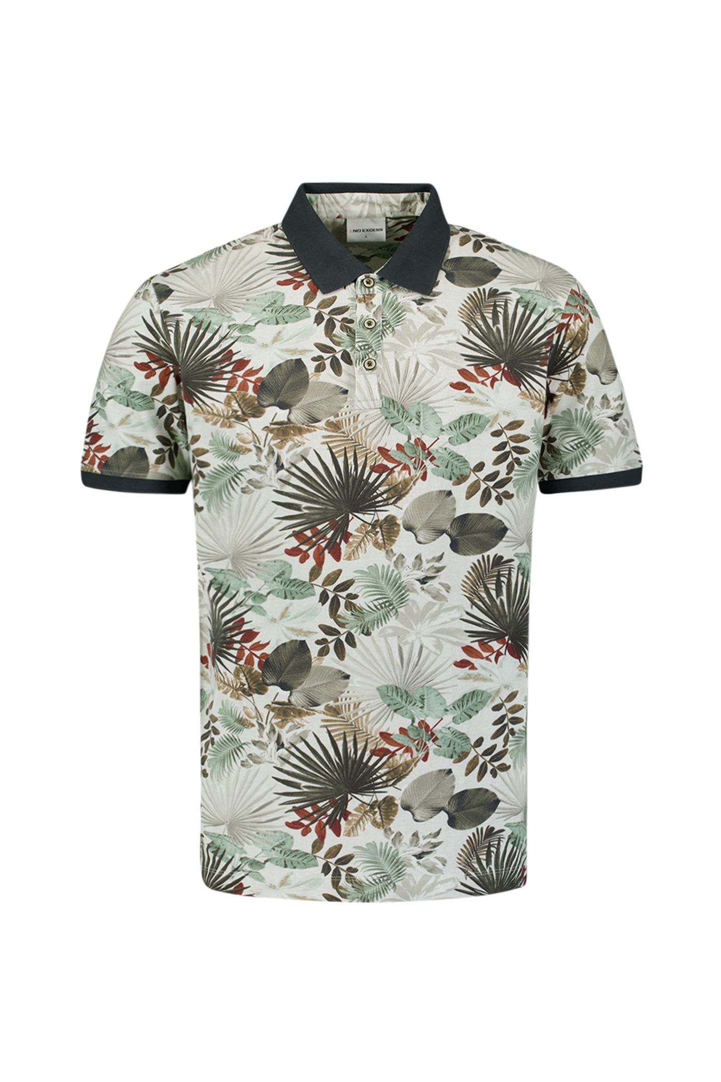 POLO PIQUE ALLOVER PRINTED GREEN 1