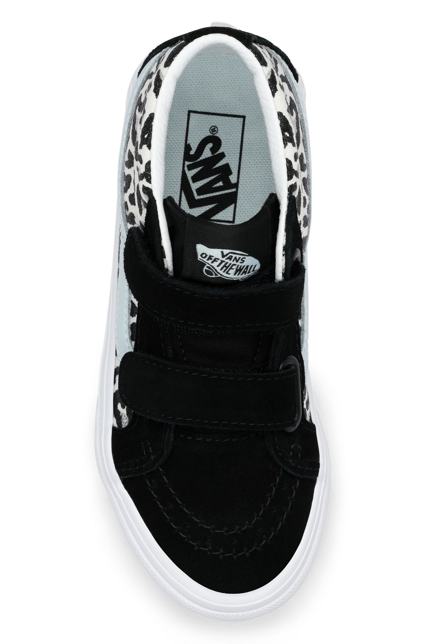 YOUTH UNISEX SK8-MID REISSUE V LEOPARD GLITTER PASTEL BLUE 7
