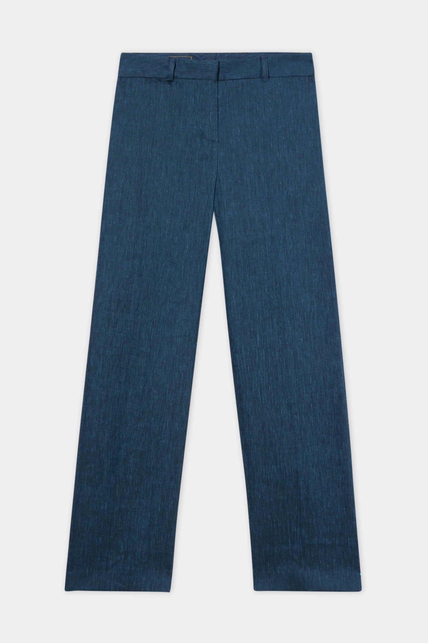 FRONT TROUSERS LINEN BLUE 6