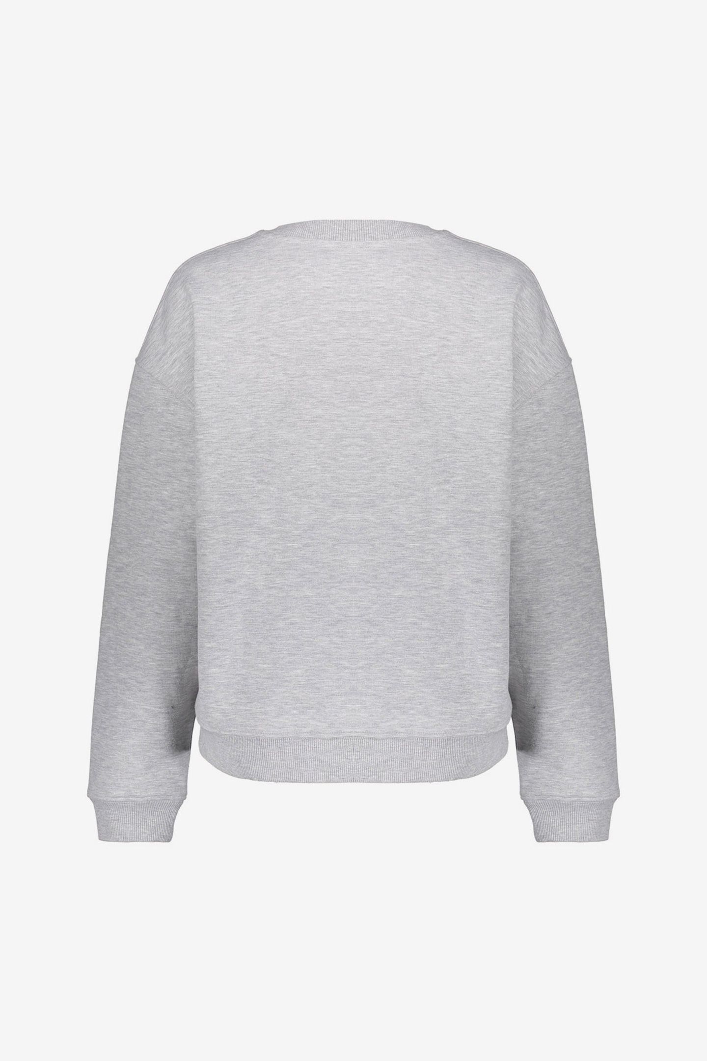 SWEATER L'ATELIER TOWELING GREY MELANGE/FUCHSIA 2