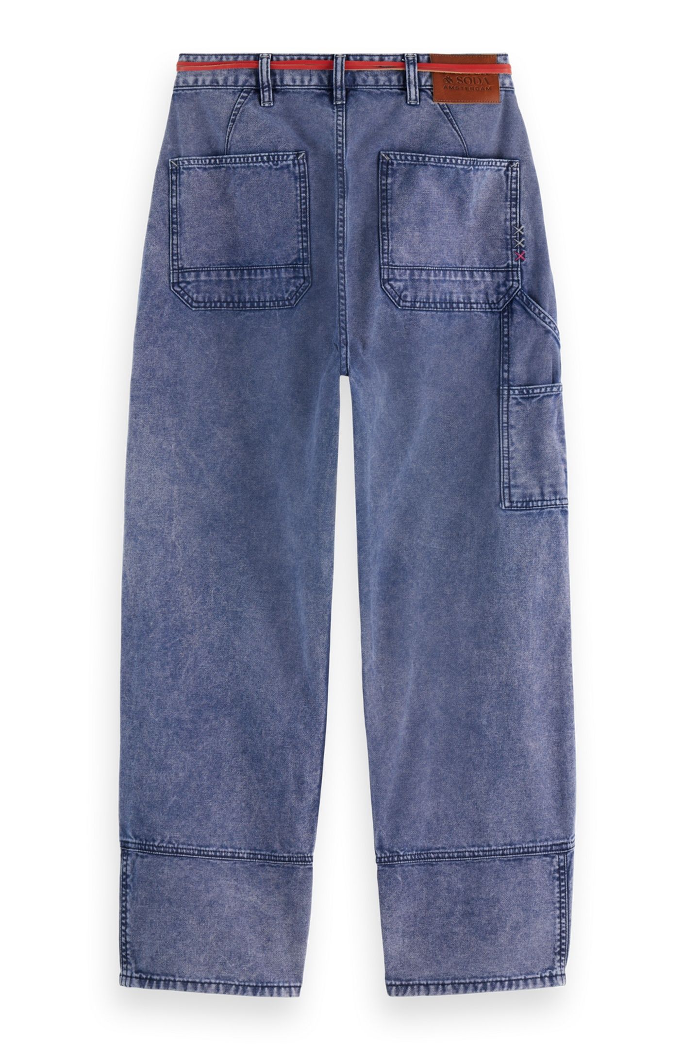 THE PITCH LOOSE FIT WORKWEAR CANVAS JEANS NAVY 5
