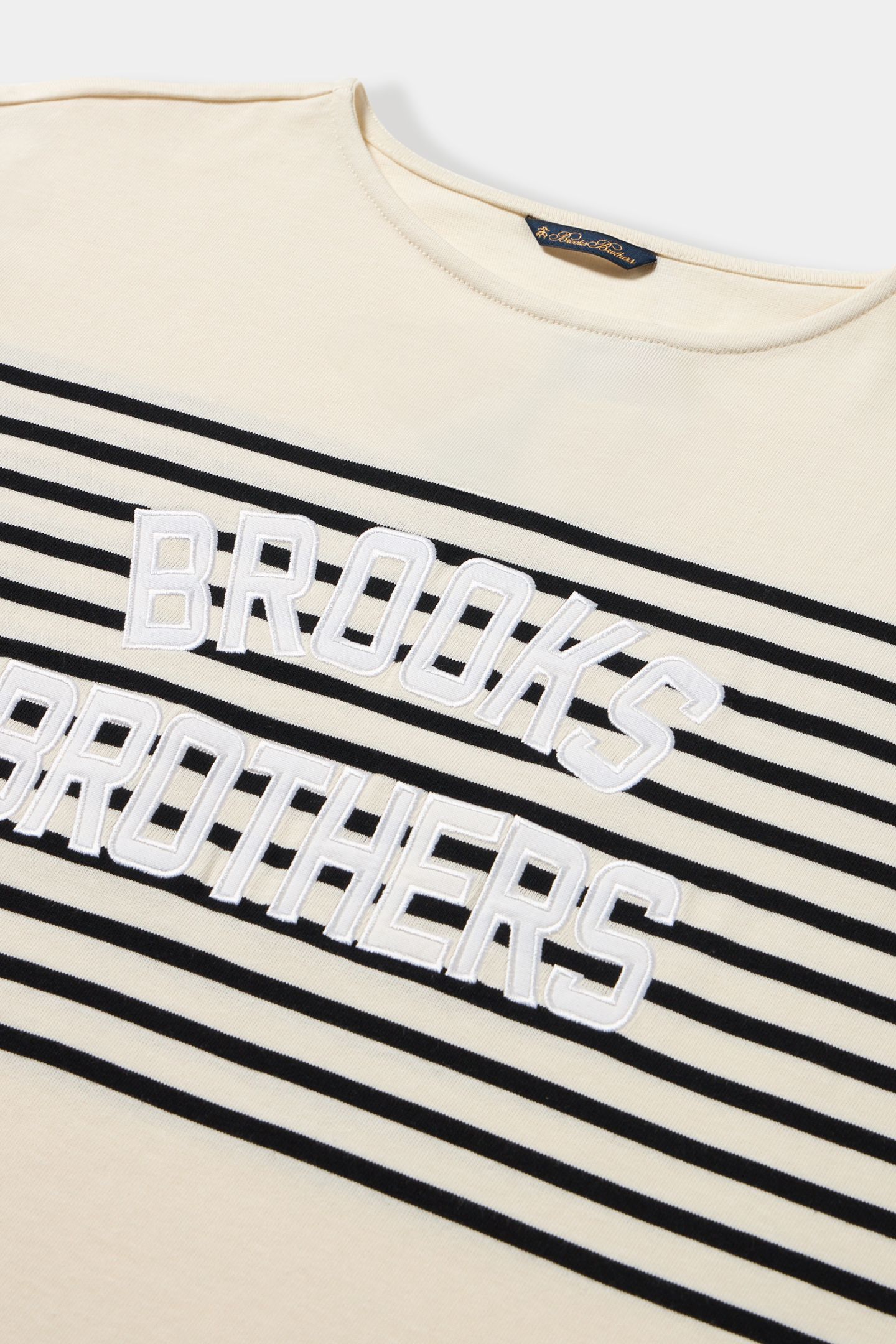 STRIPED COTTON SWEATSHIRT WHITE 4