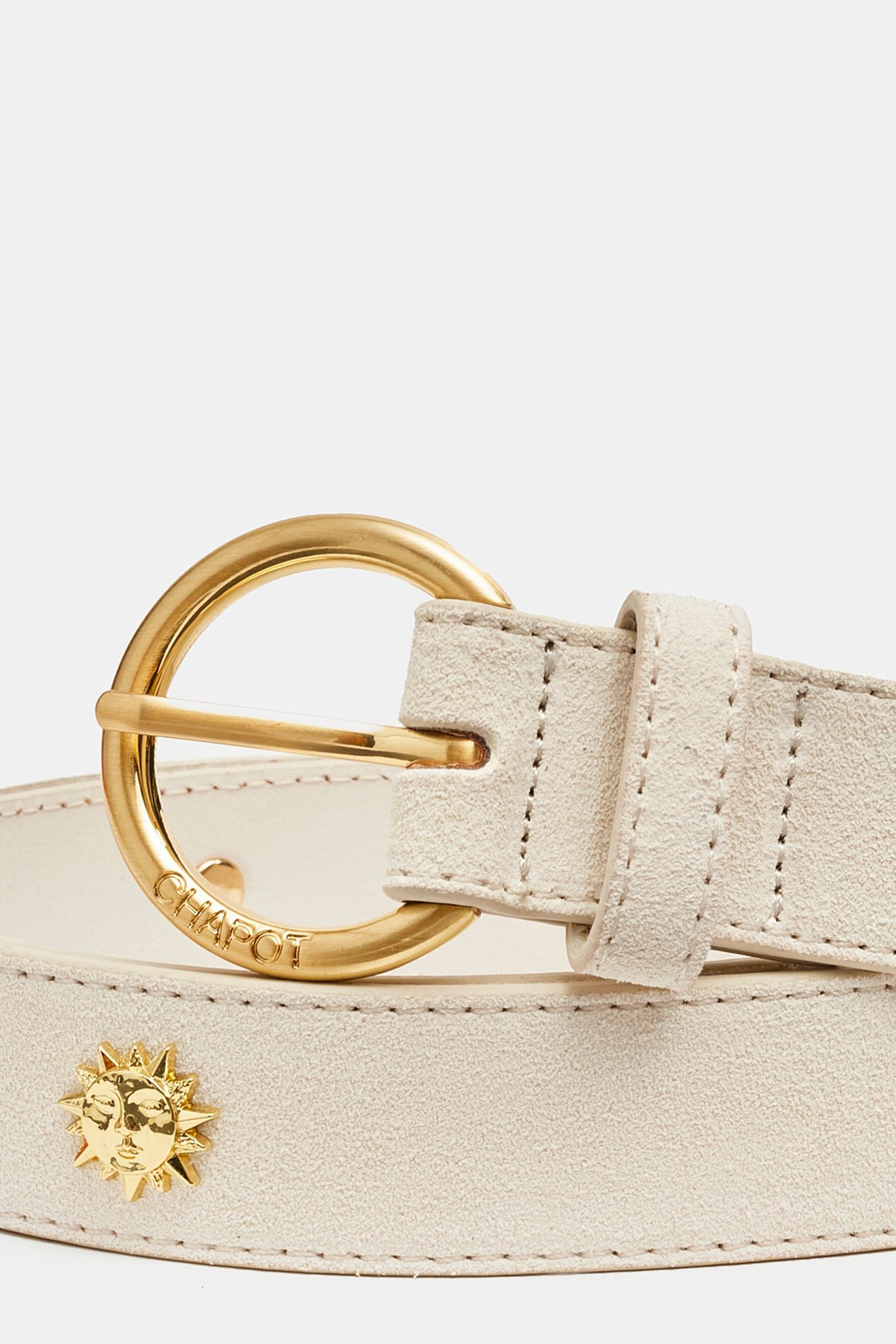 STUDDED SUN BELT COSY WHITE 3