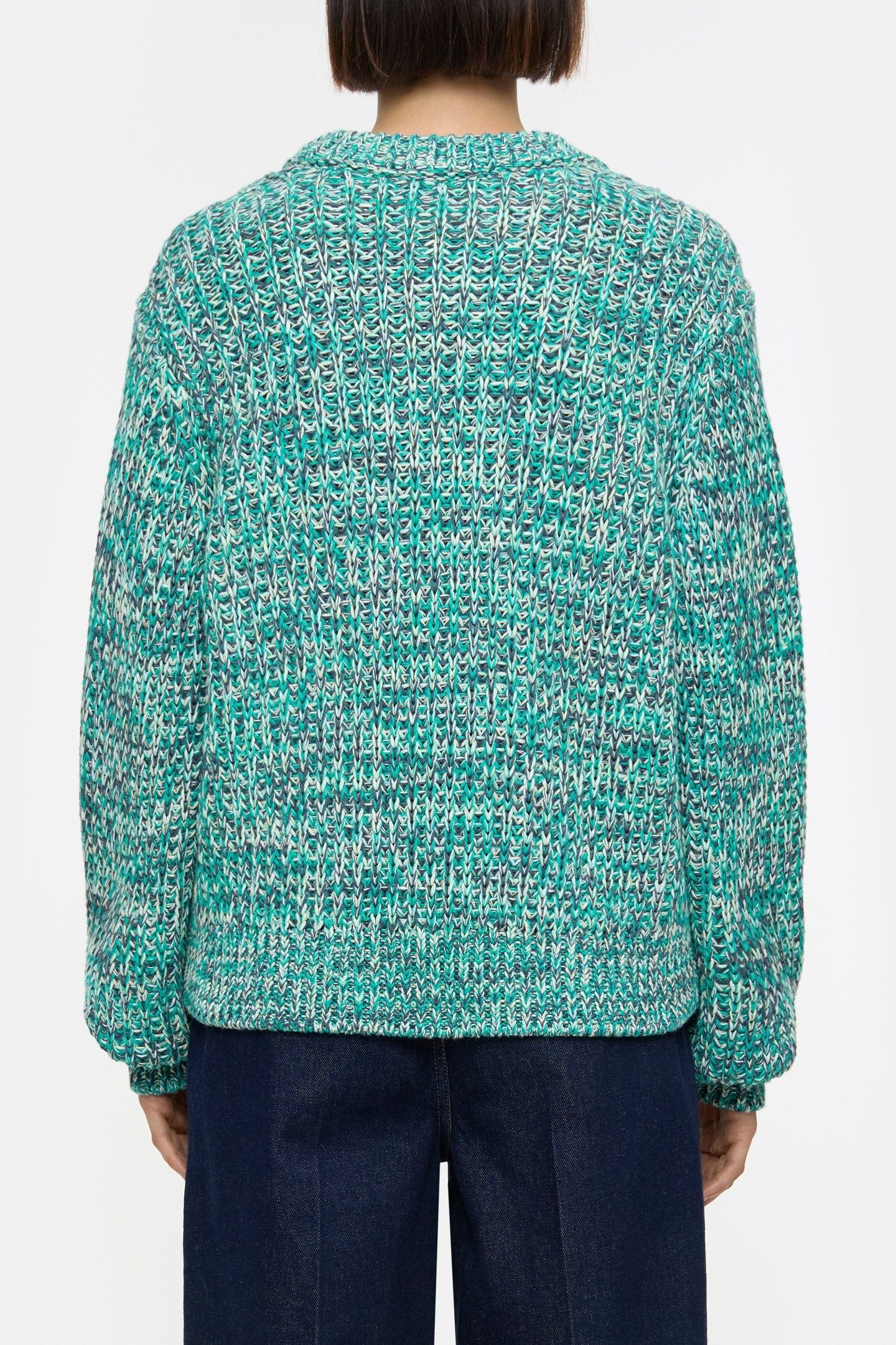 CROPPED CREW NECK MEADOW GREEN 2