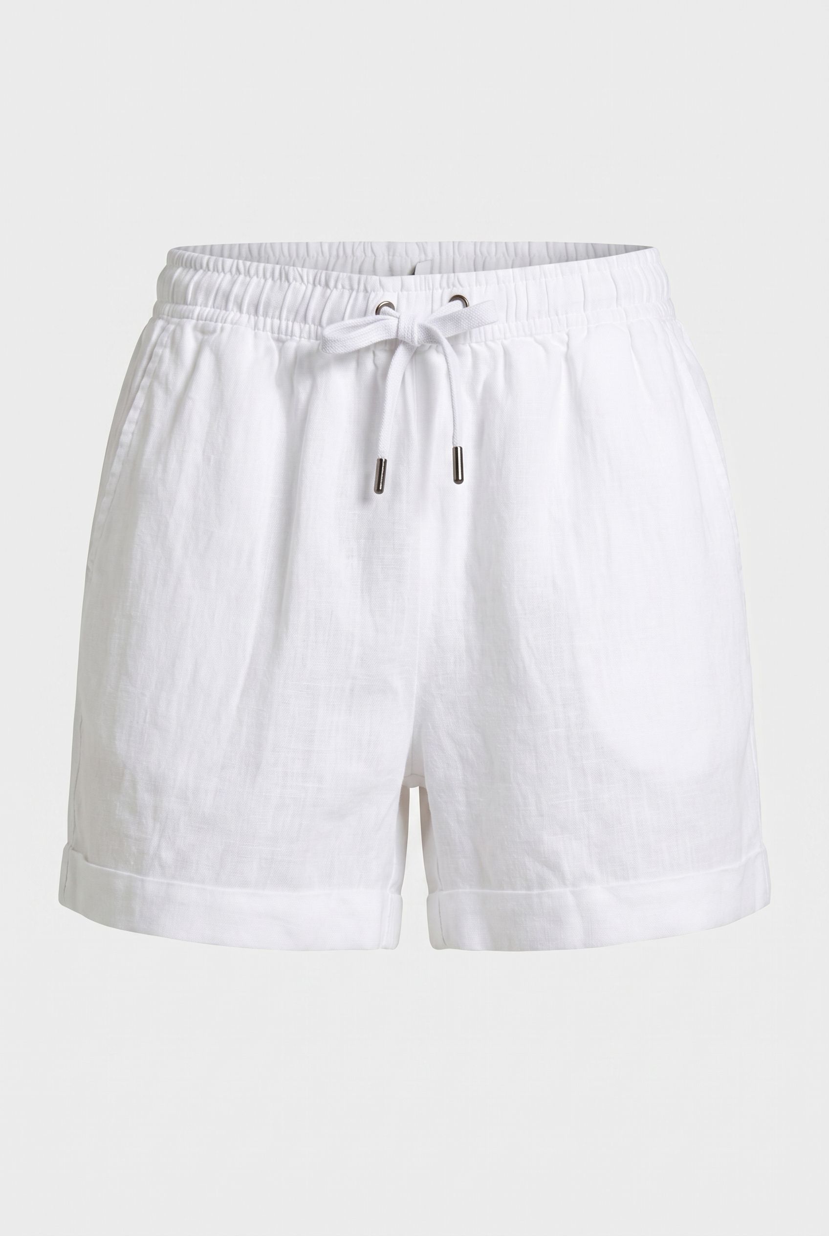 LINEN DRAWSTRING SHORT WHITE 3
