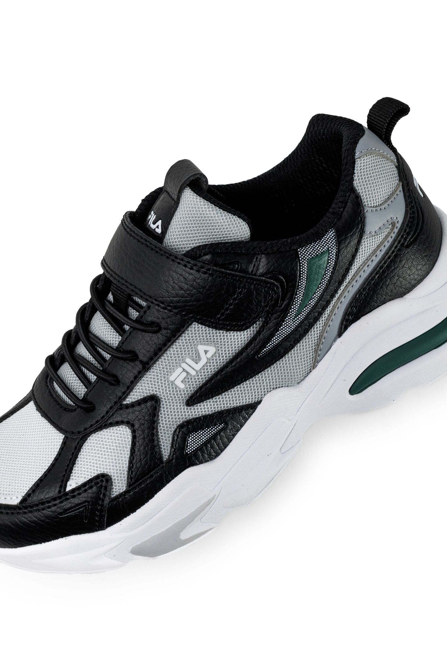 MADRUN VELCRO KIDS BLACK-POSY GREEN 3