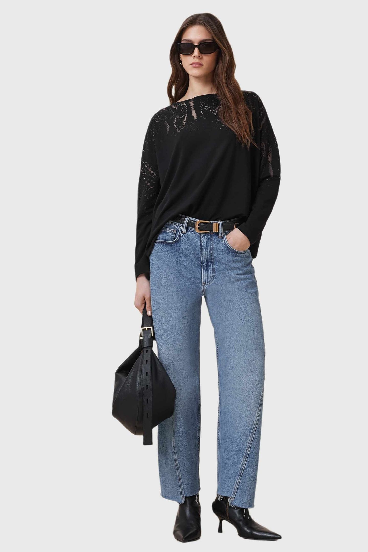 RITA SNAKE TEE BLACK 1