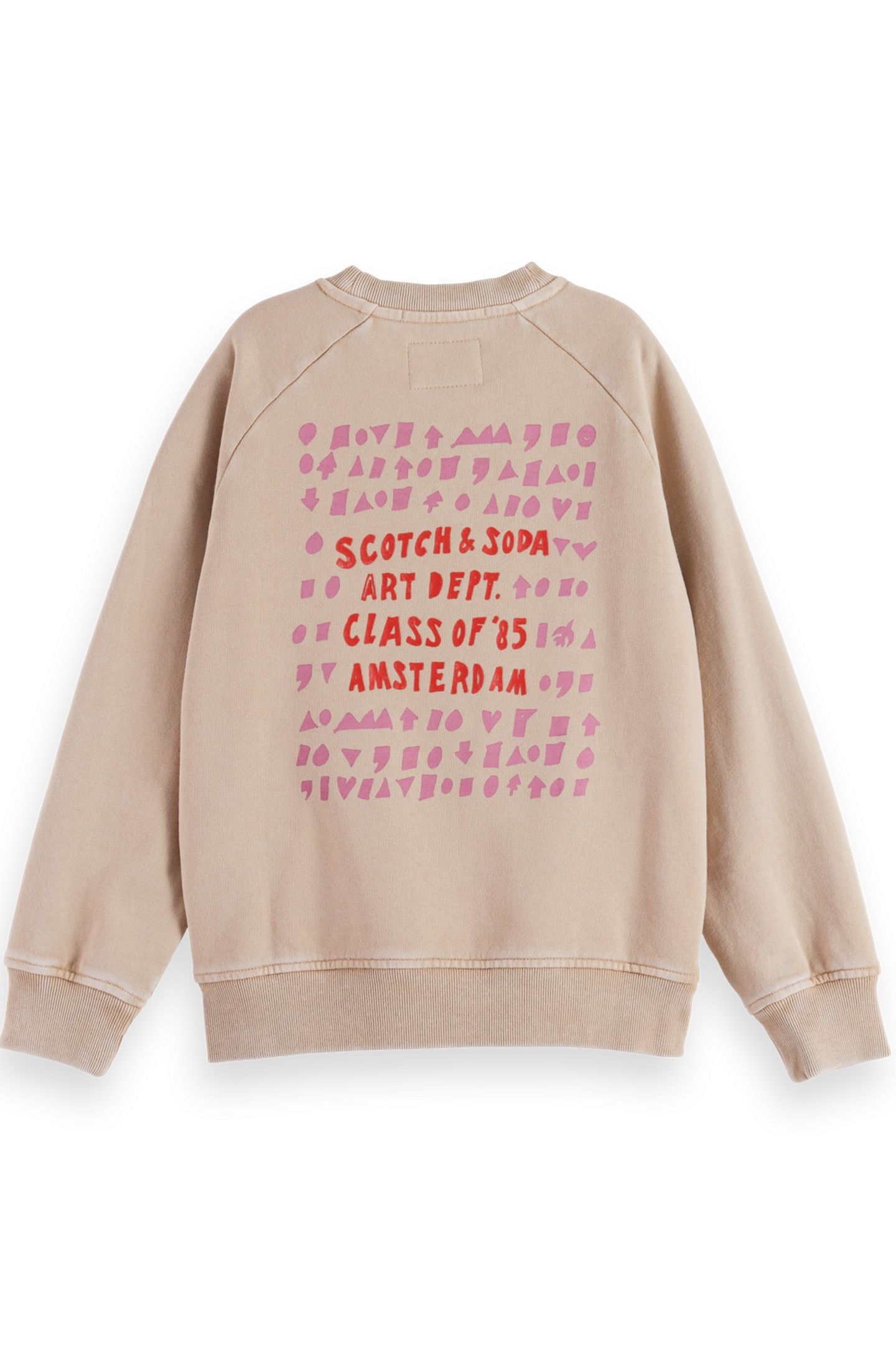 GIRL RELAXED-FIT RAGLAN ARTWORK SWEATSHIRT PLAZA TAUPE 2