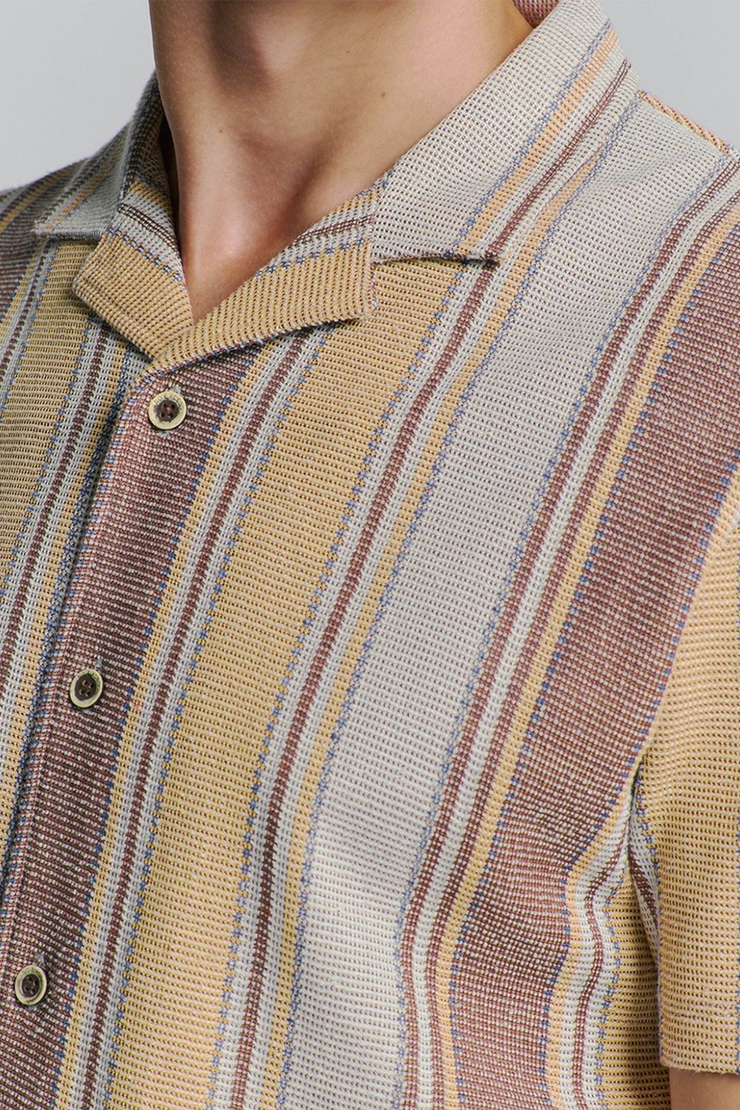 SHIRT SHORT SLEEVE JERSEY REVERS COLLAR MULTI COLOUR VERTICA 7