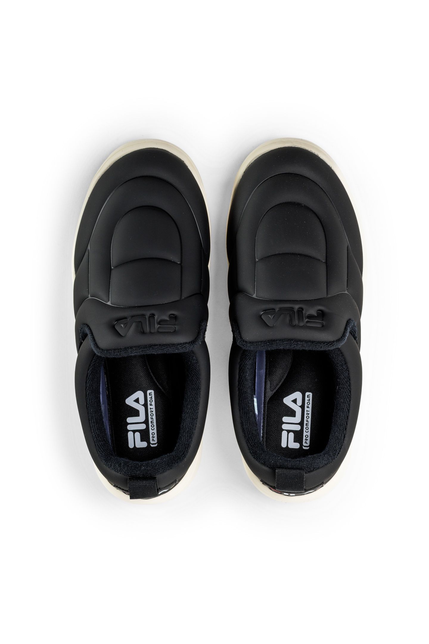 SUPERBUBBLE SLIPON WMN BLACK-ANTIQUE WHITE 5