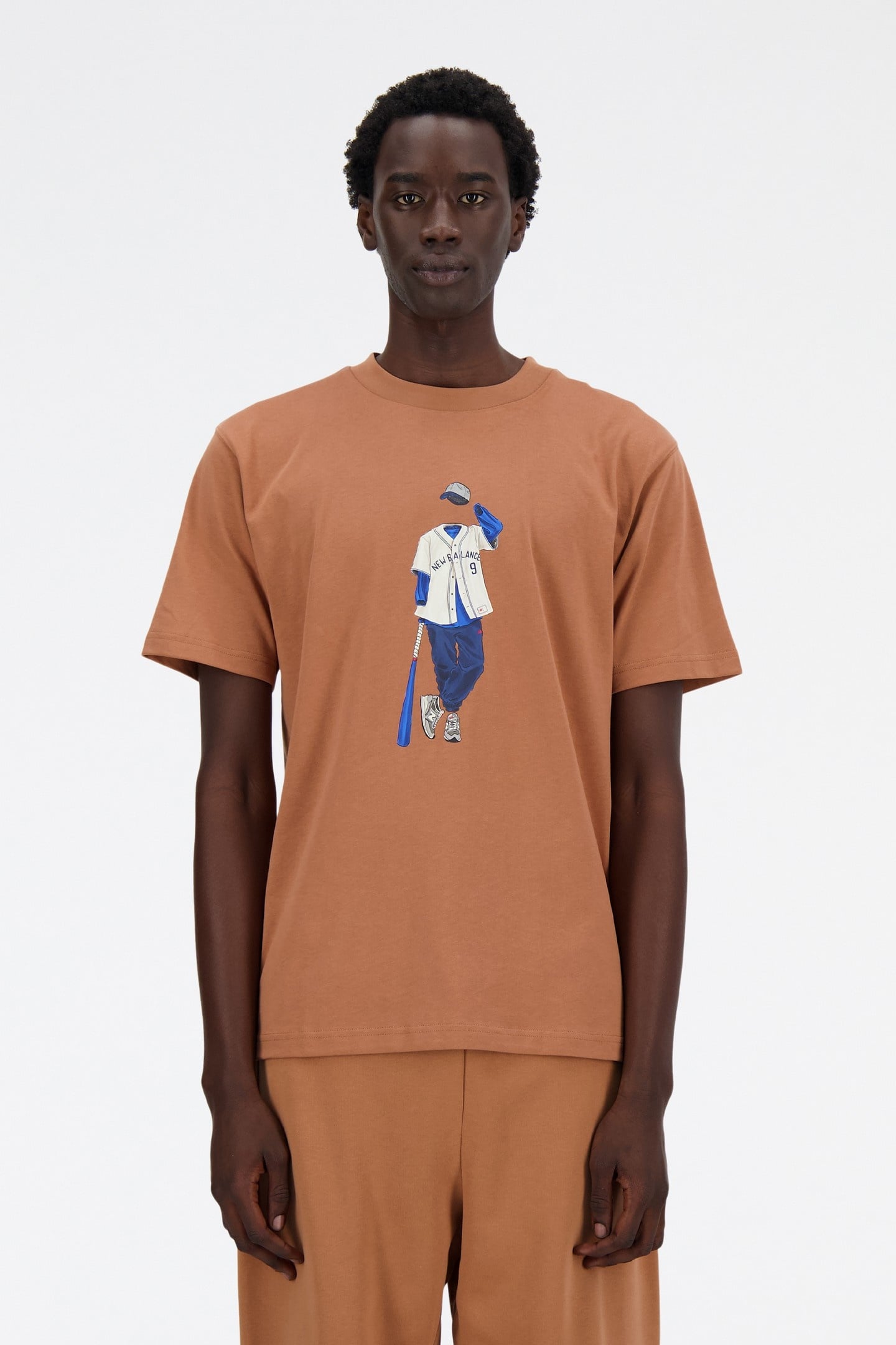 ATHLETICS BASEBALL T-SHIRT WALNUT 1