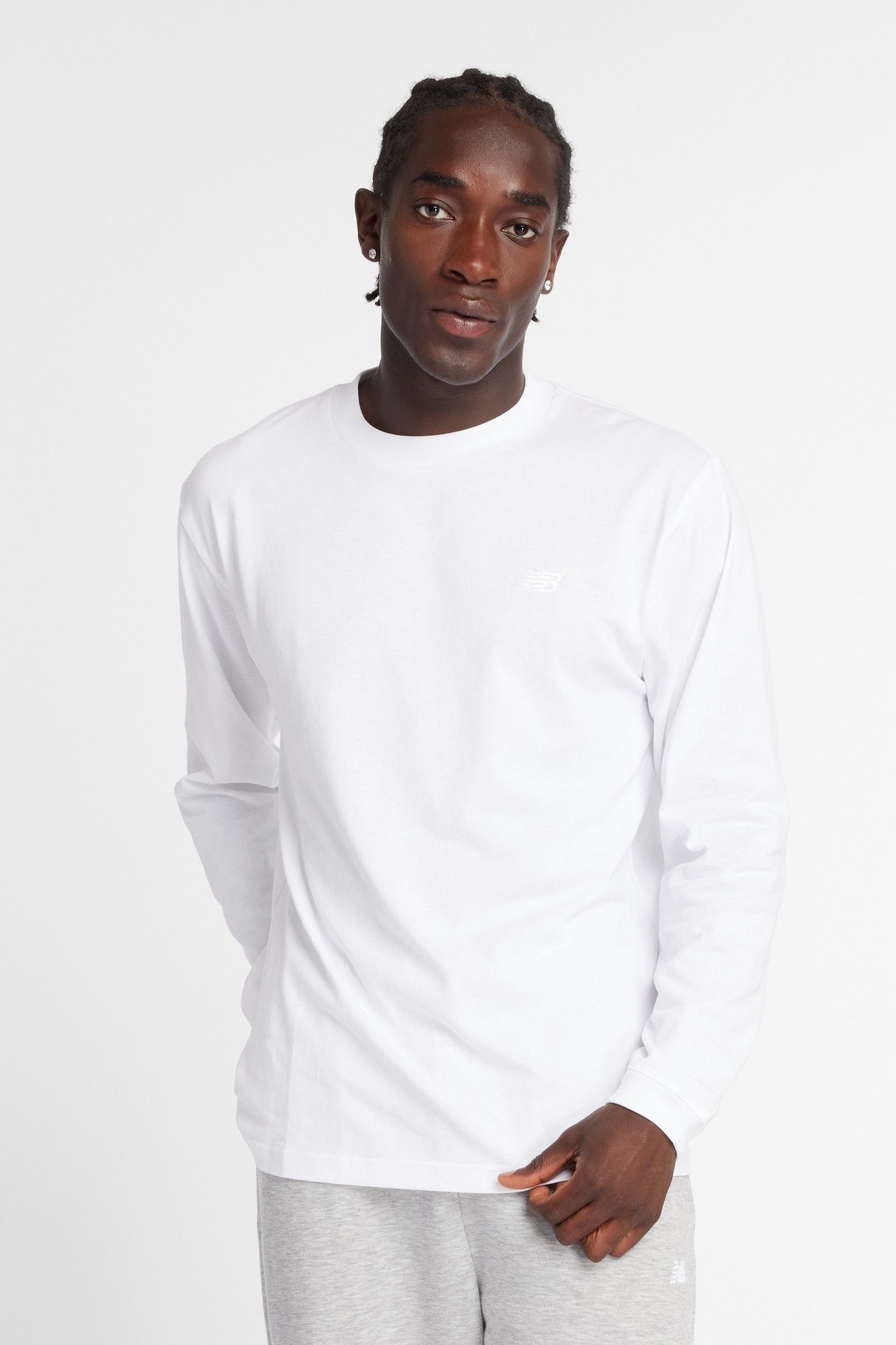 ATHLETICS COTTON LONG SLEEVE WHITE 1