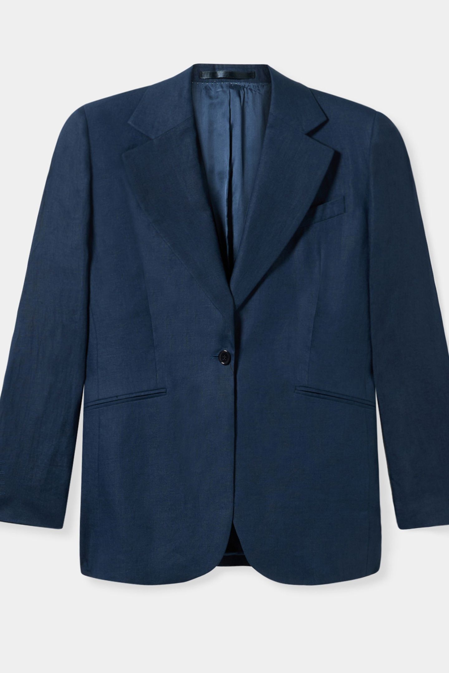 IRISH LINEN SINGLE-BREASTED BLAZER INDIGO 3
