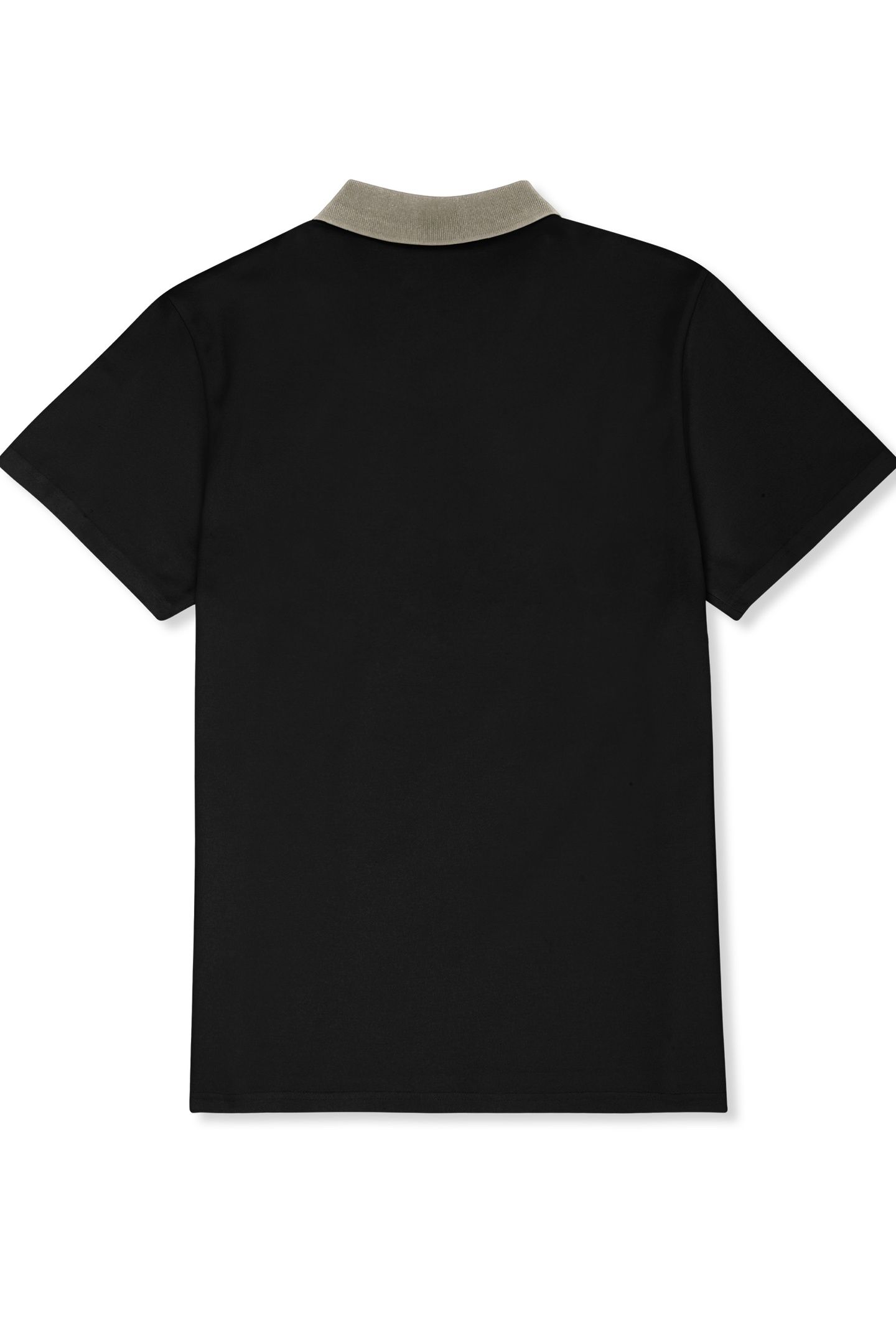 SAGANO RELAXED TAPED POLO SHIRT BLACK 5