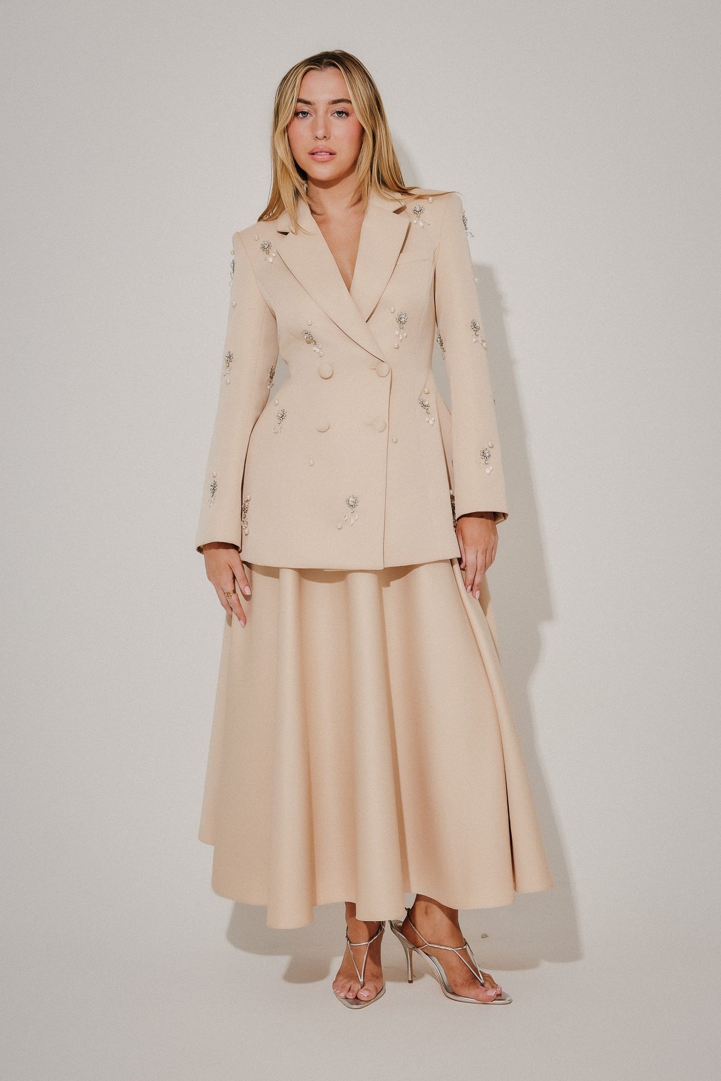 SATIN SKIRT CREAM 3