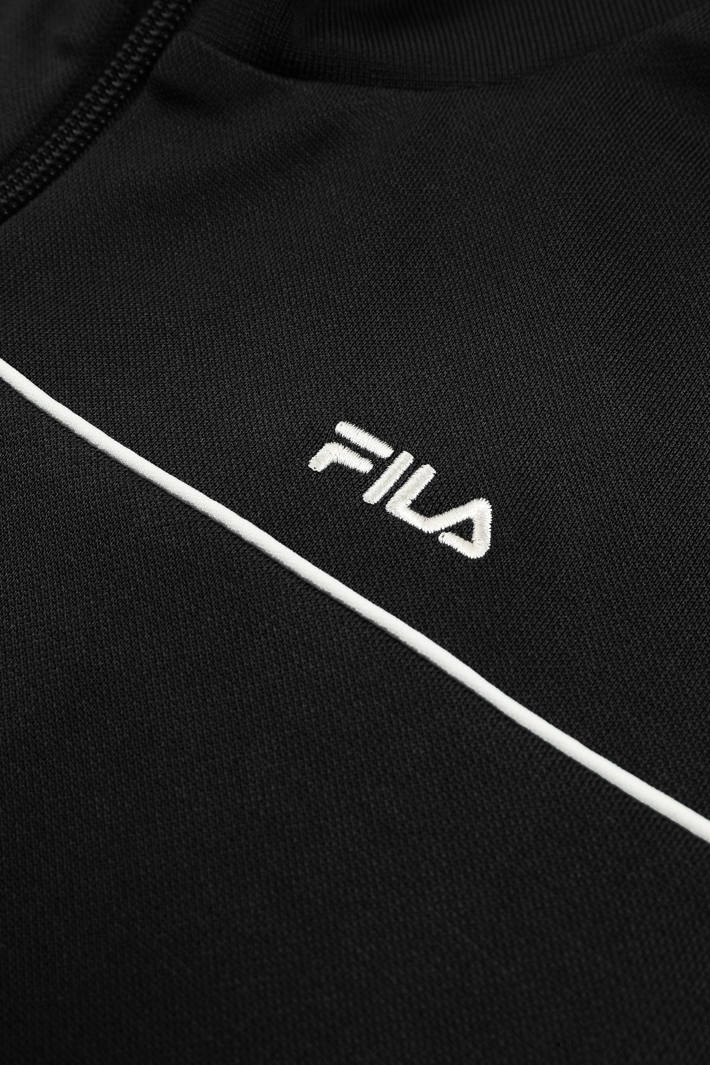 MICHI REGULAR CROPPED TAPED TRACK JACKET BLACK 7