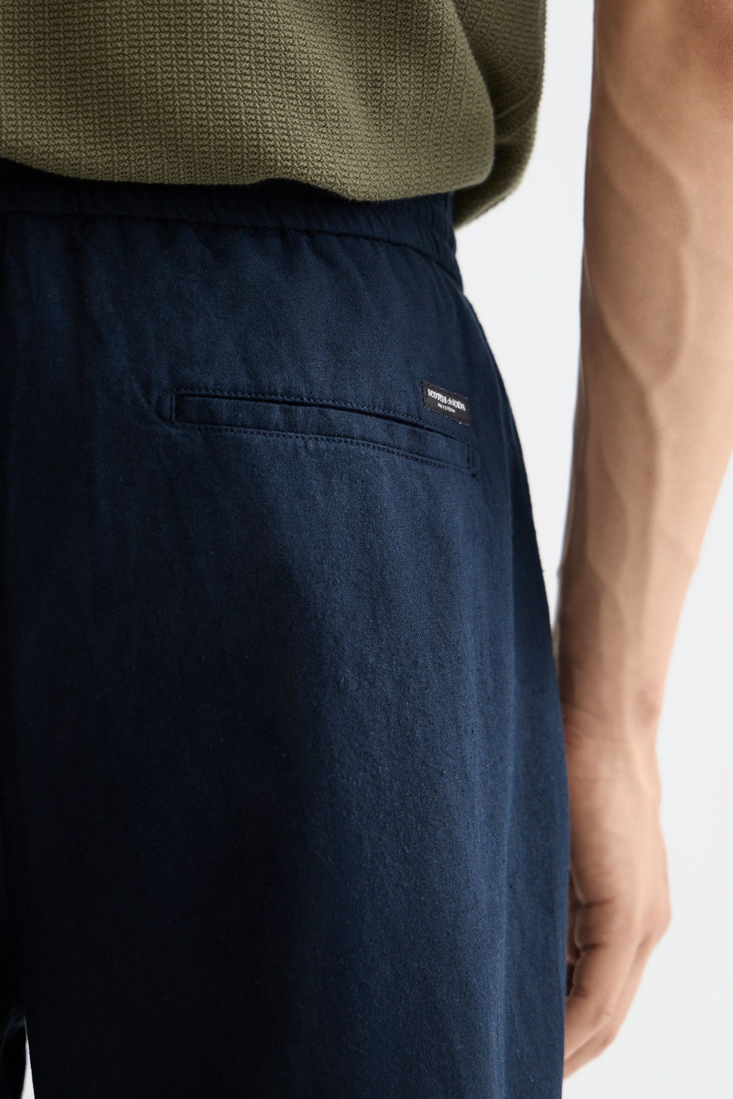 CORE - FAVE - COTTON-LINEN TWILL BERMUDA SHORT NIGHT 4