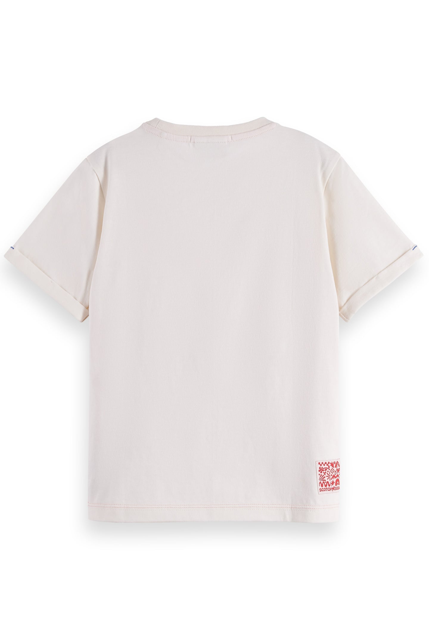 GIRL RELAXED-FIT T-SHIRT WITH FRONT ARTWORK EGGNOG 2