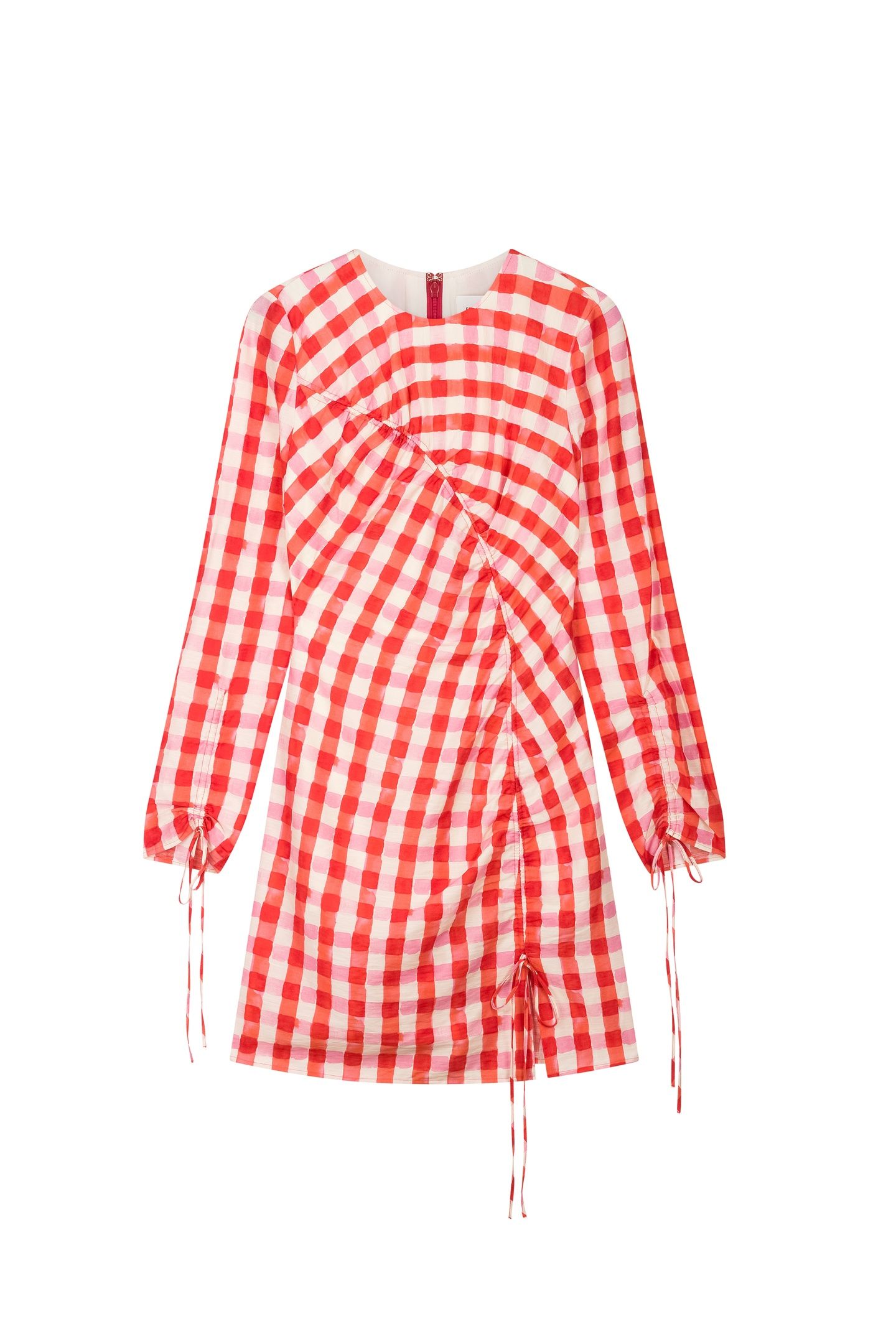 LEVI DRESS TANGERINE TANGO/COSY WHITE 4