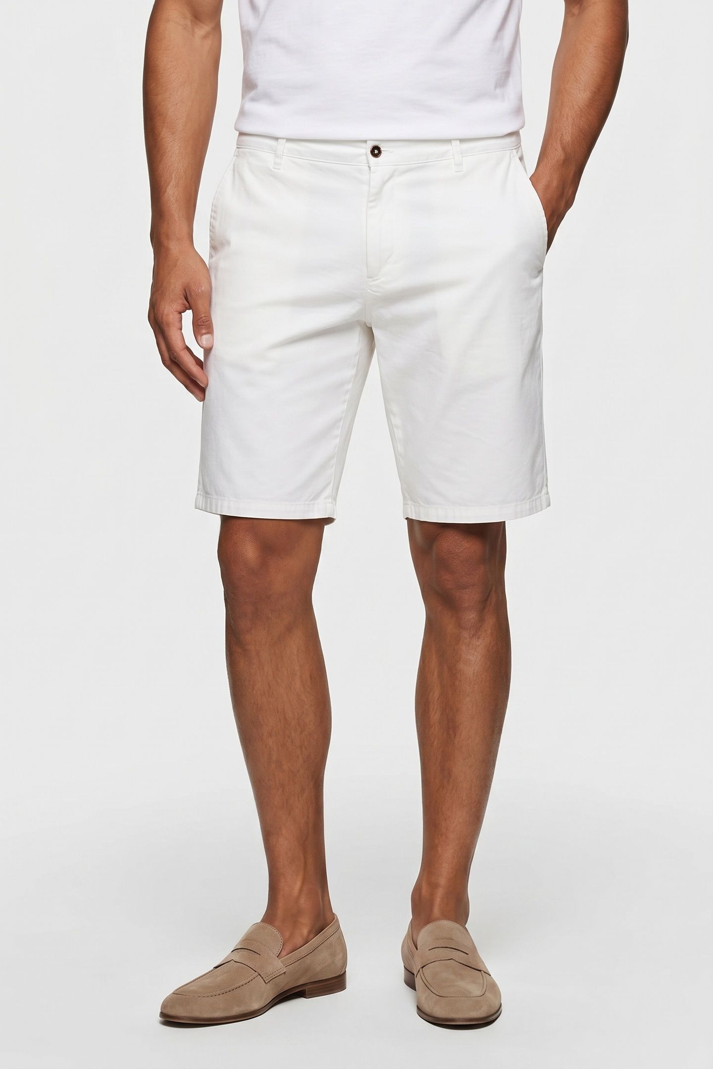 BERMUDA DRAWSTRING LINEN WHITE 1