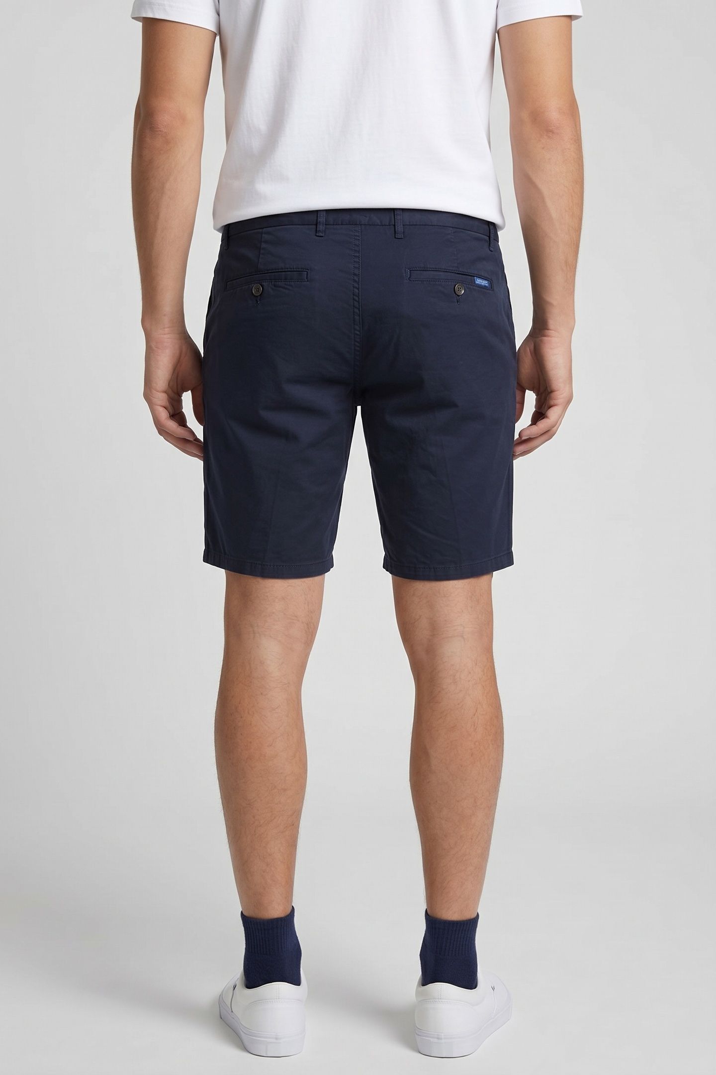 BERMUDA DRAWSTRING LINEN NAVY 2