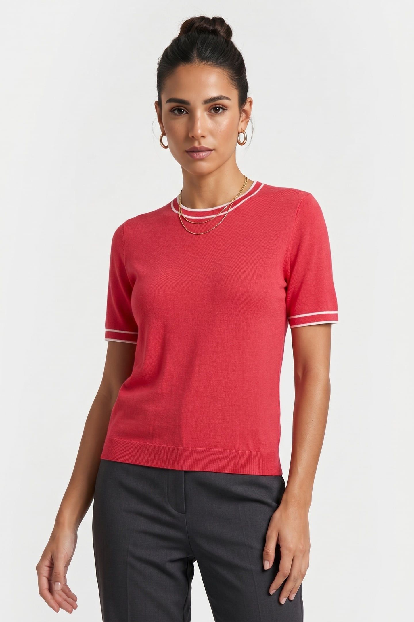 SILK BLEND CARDIGAN RED 1